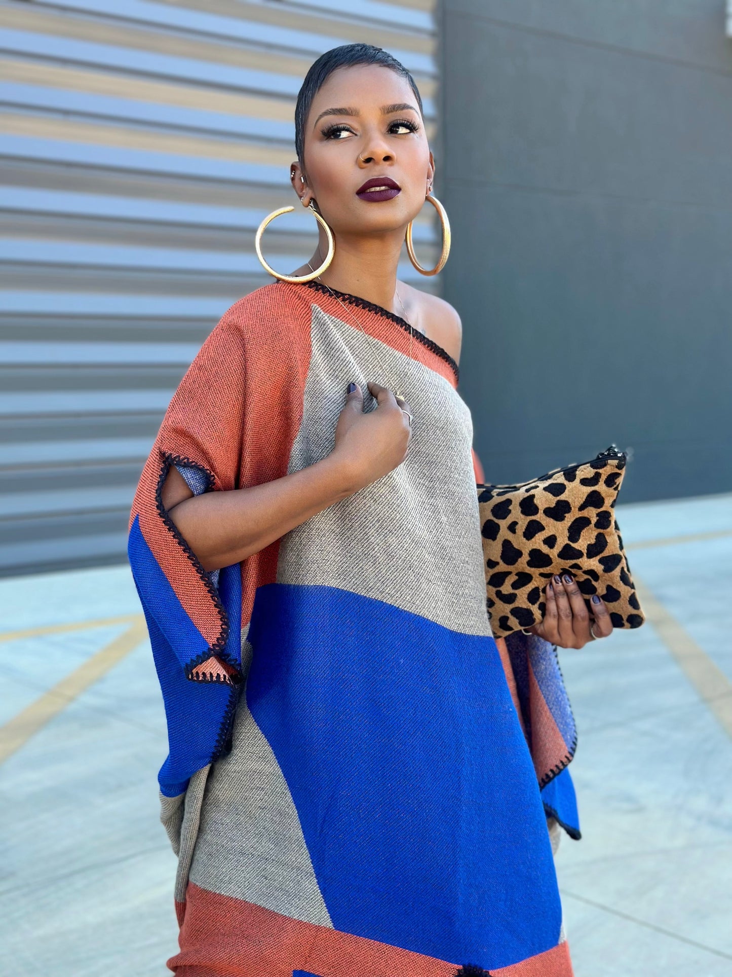 Bold Poncho (One size up to 16)