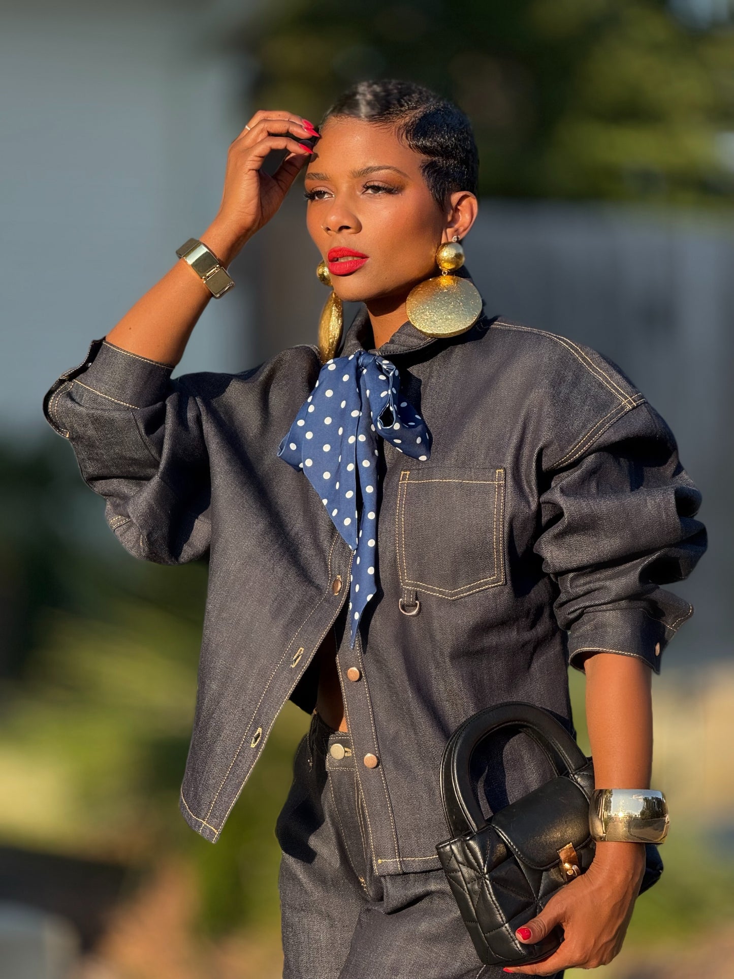 YAS EDIT Lincoln Denim Jacket (Available in XL)