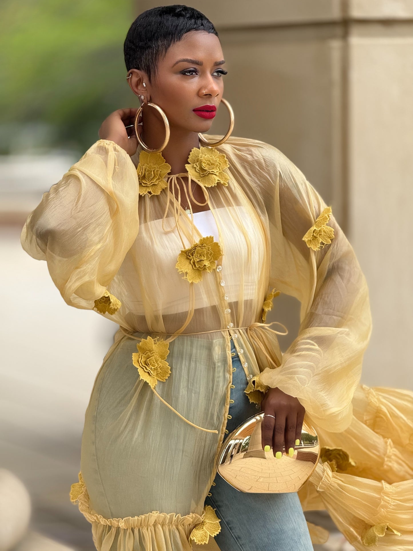 Yellow Corazon Duster