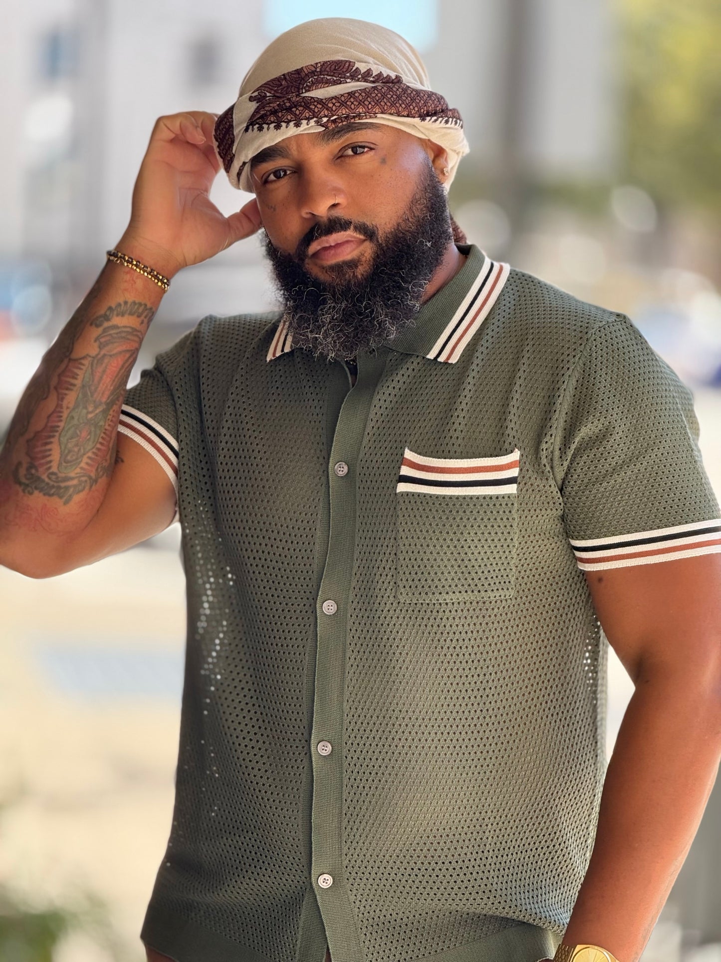 JH Men Ricky Mesh Shirt (Available in XXXL)