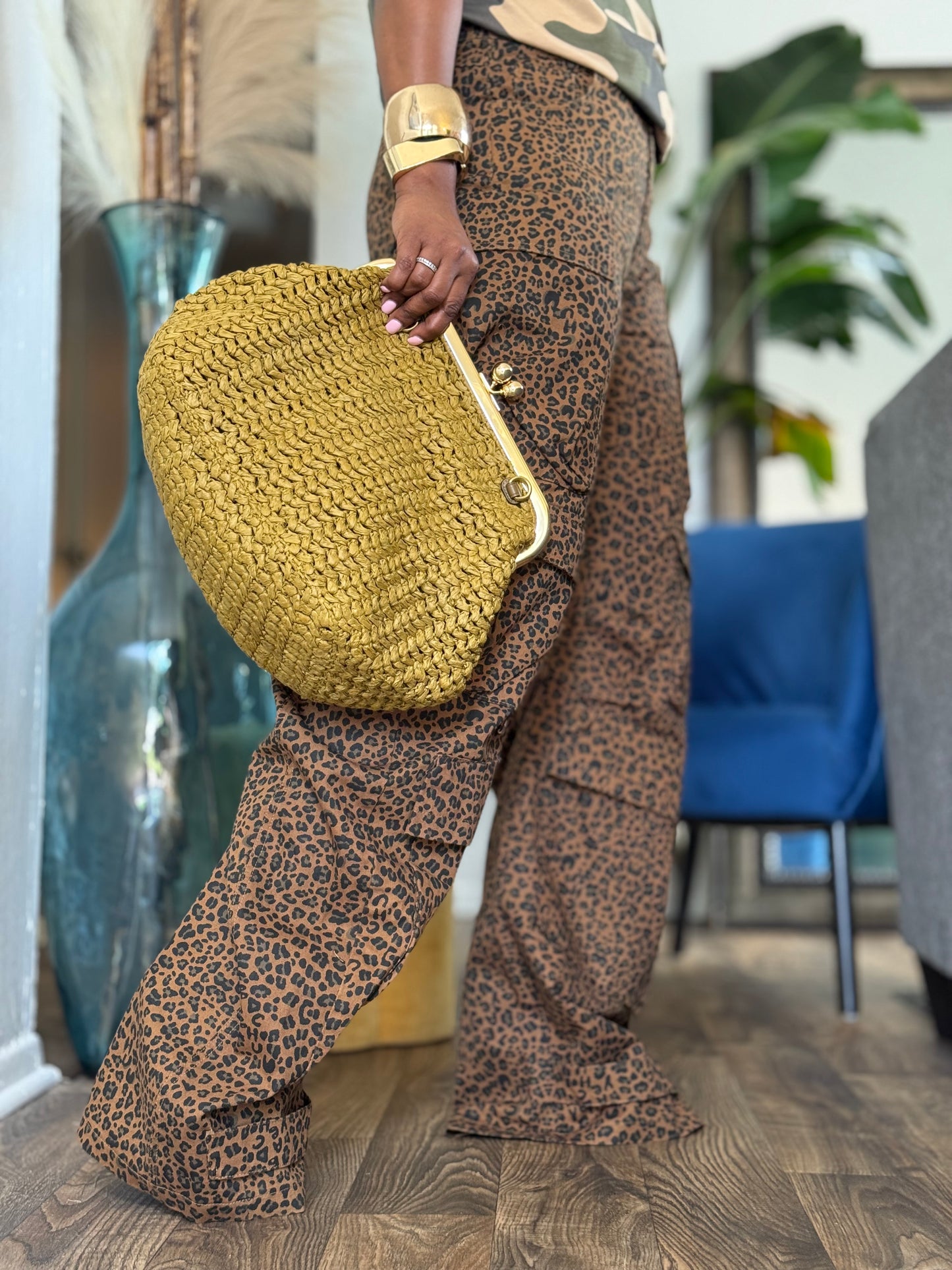 Animal Print Hera Cargo Pant (Available in 3X)