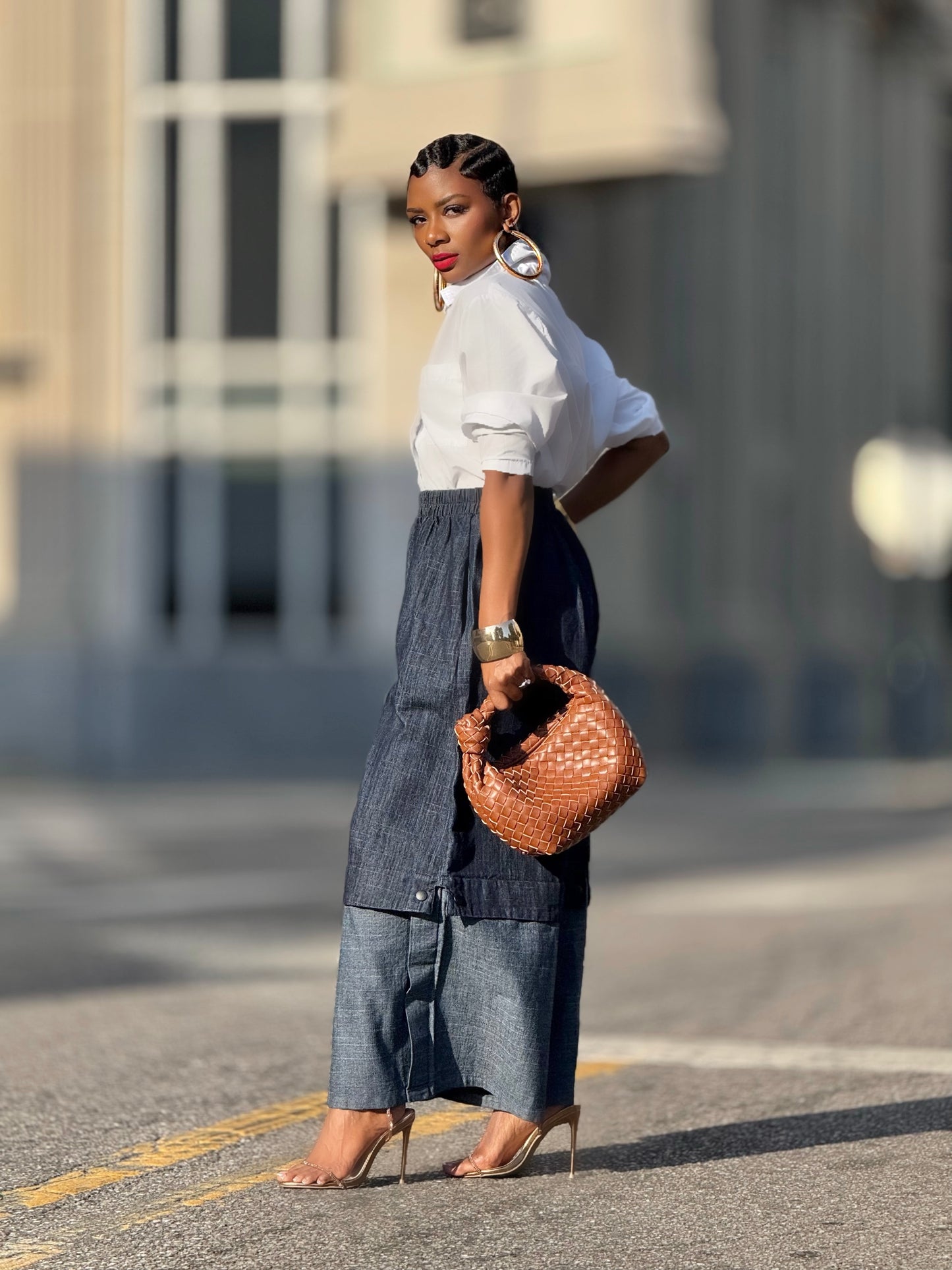 Isla Denim Culottes (One size up to 14)
