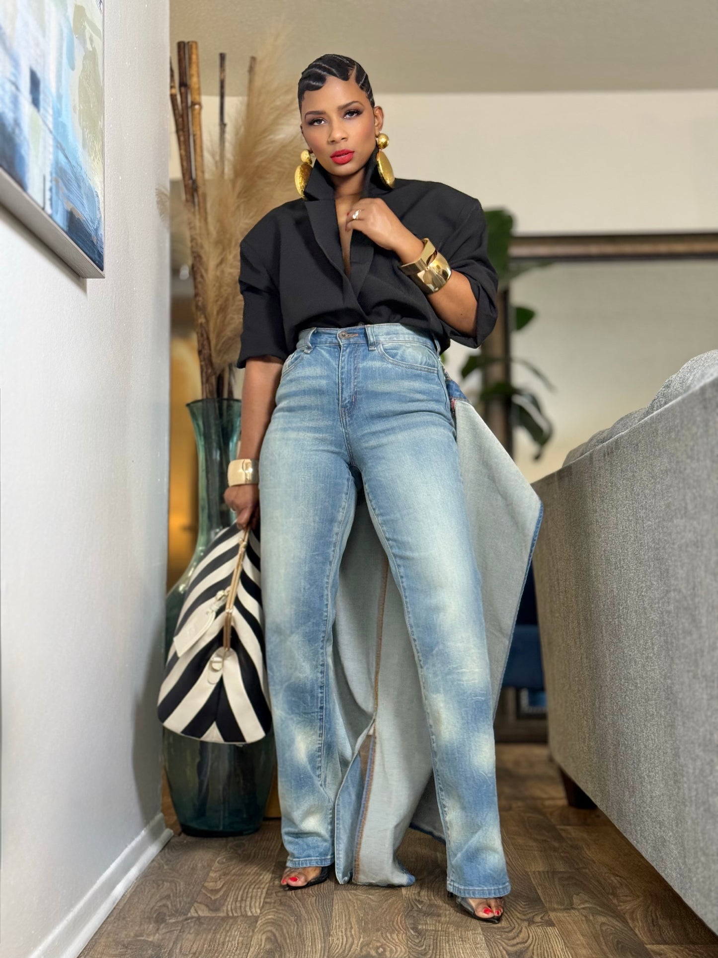 YAS EDIT The PORTO Statement Denim (Available in XL)