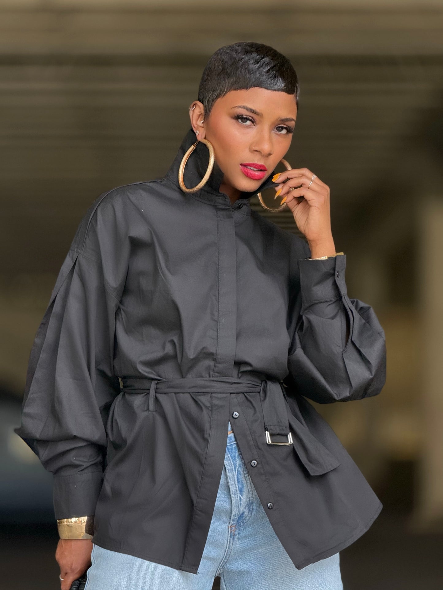 Black Sahara Edit Shirt (Available in 3X)