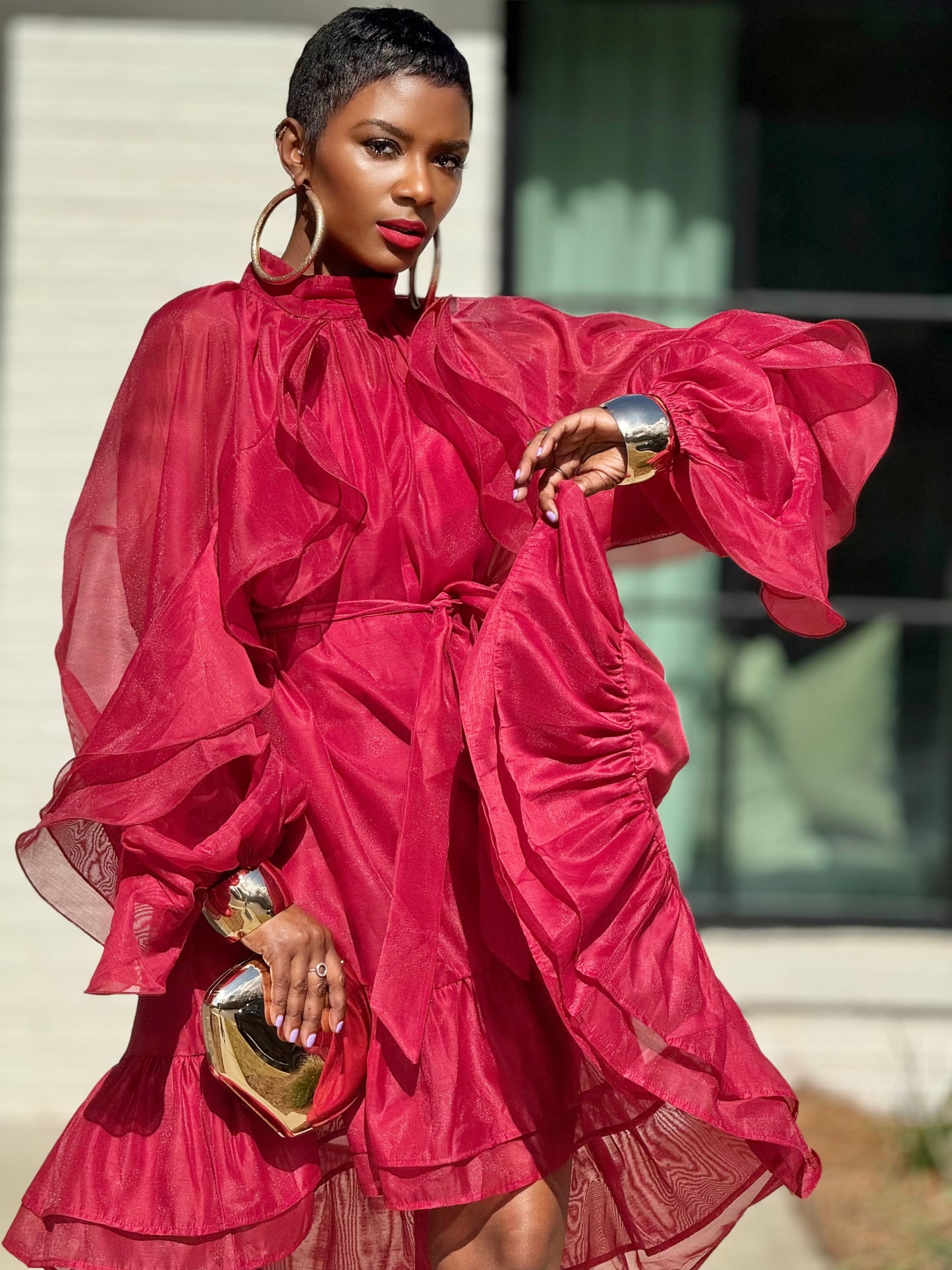 YAS EDIT Berry Classic Dress