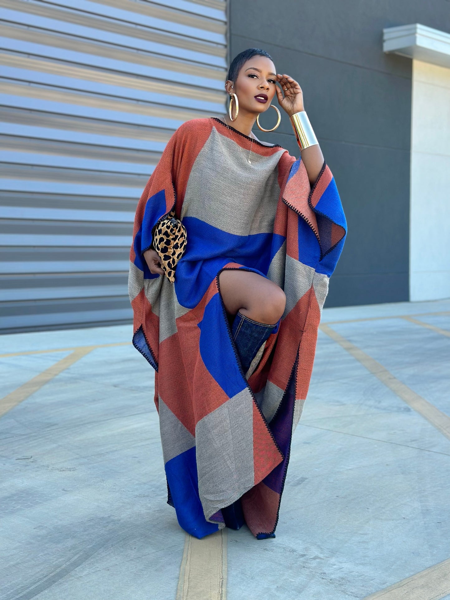 Bold Poncho (One size up to 16)