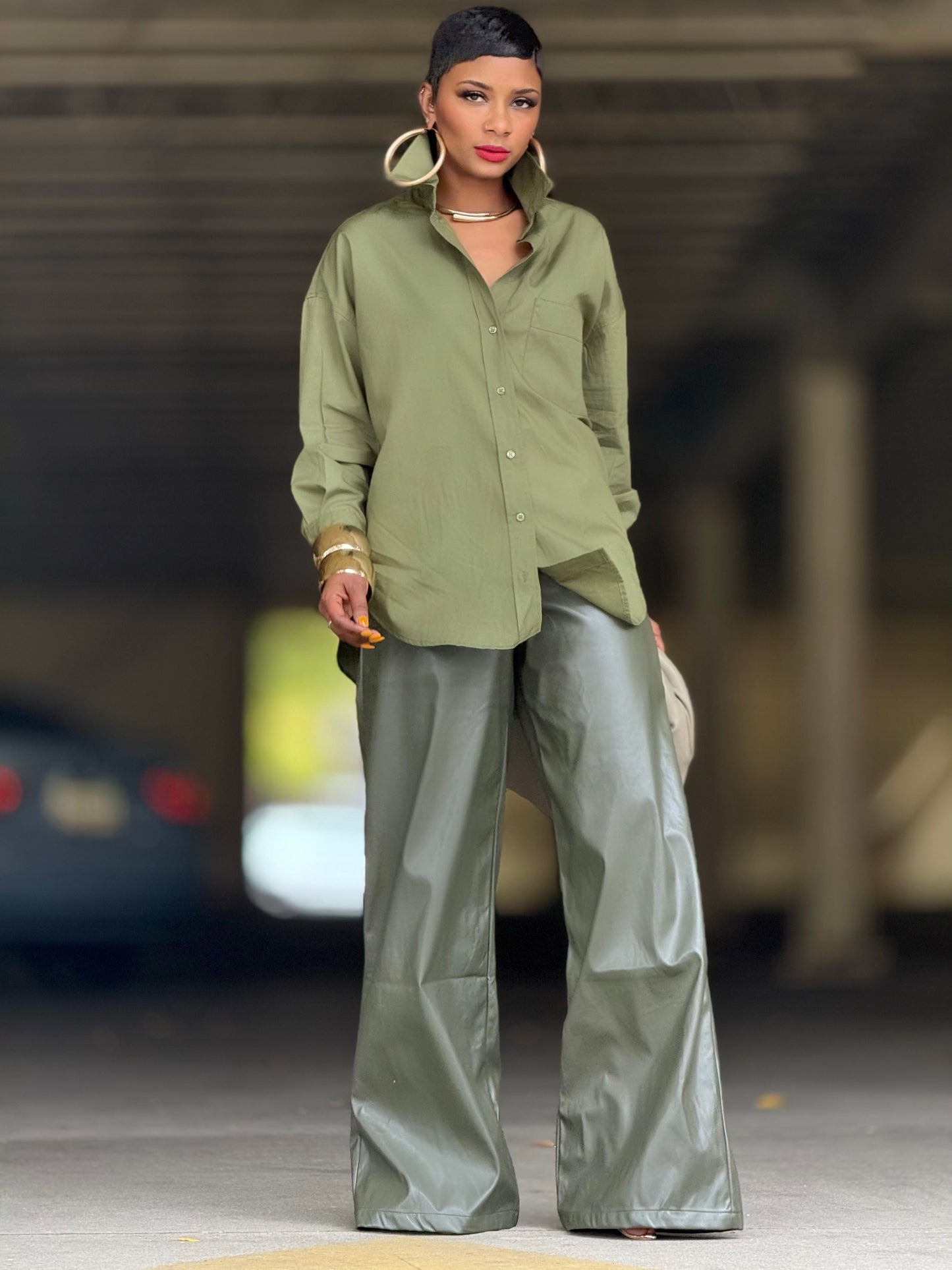 Rosemere Olive Top (Available in 3X)