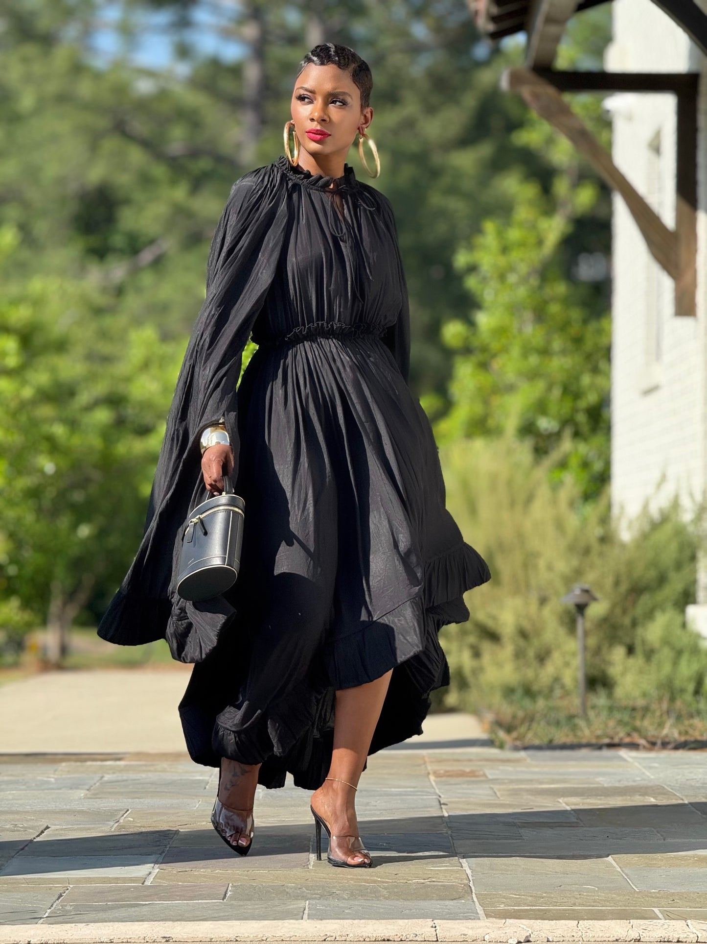 YAS EDIT Black Soiree Dress (Available in XL)