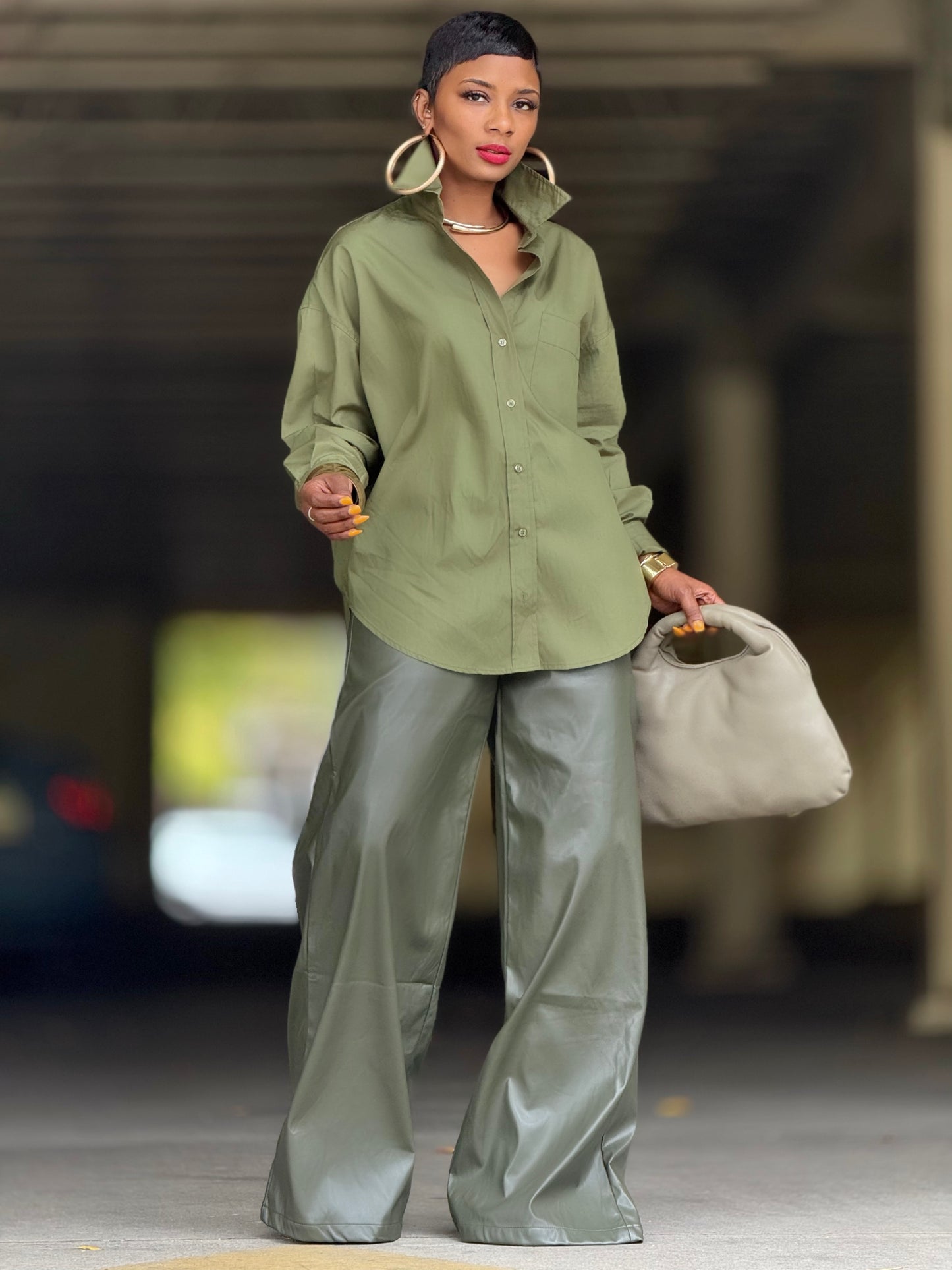 Rosemere Olive Top (Available in 3X)