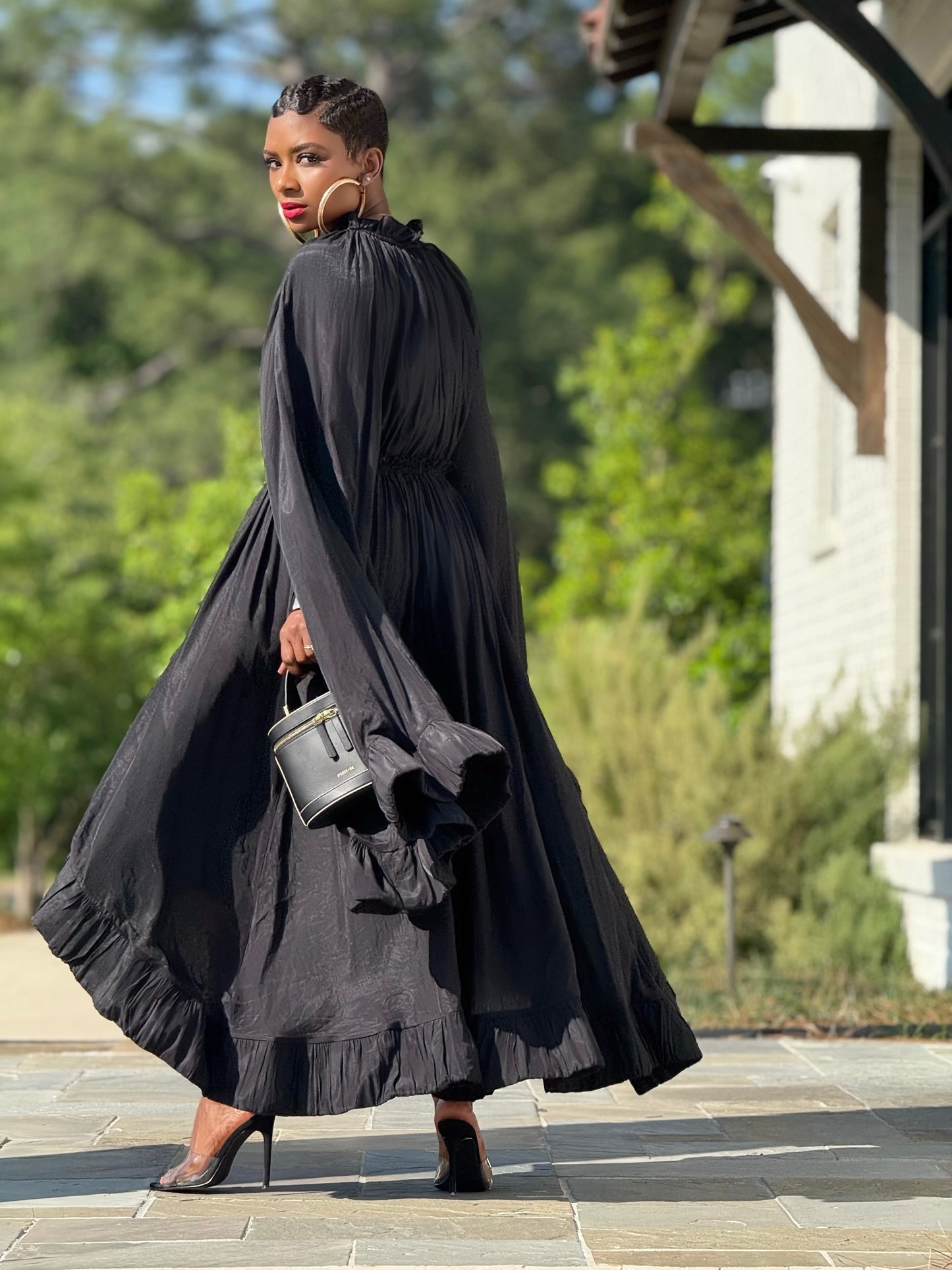 YAS EDIT Black Soiree Dress (Available in XL)