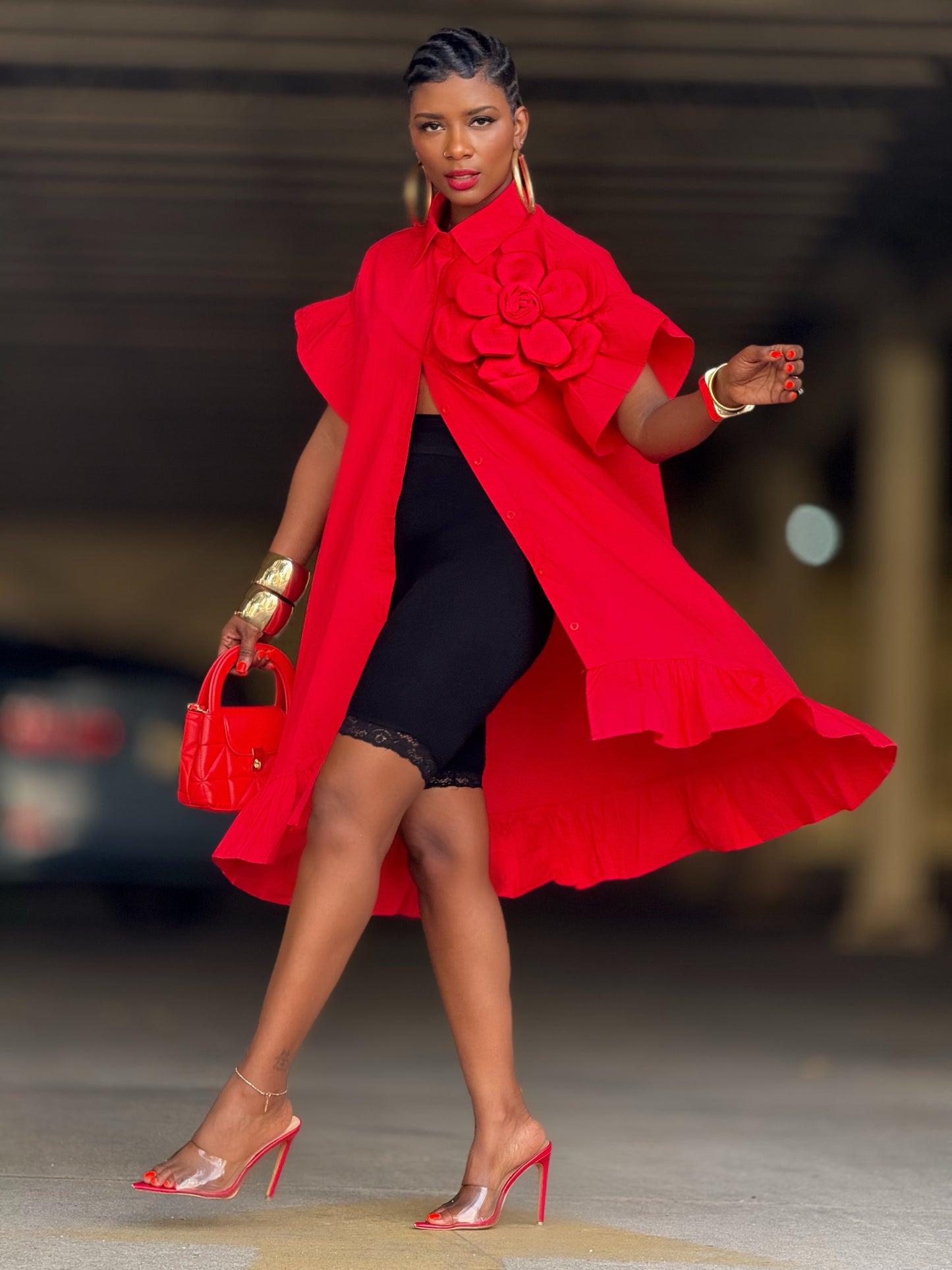 Allison Red Statement (One size up to 14)