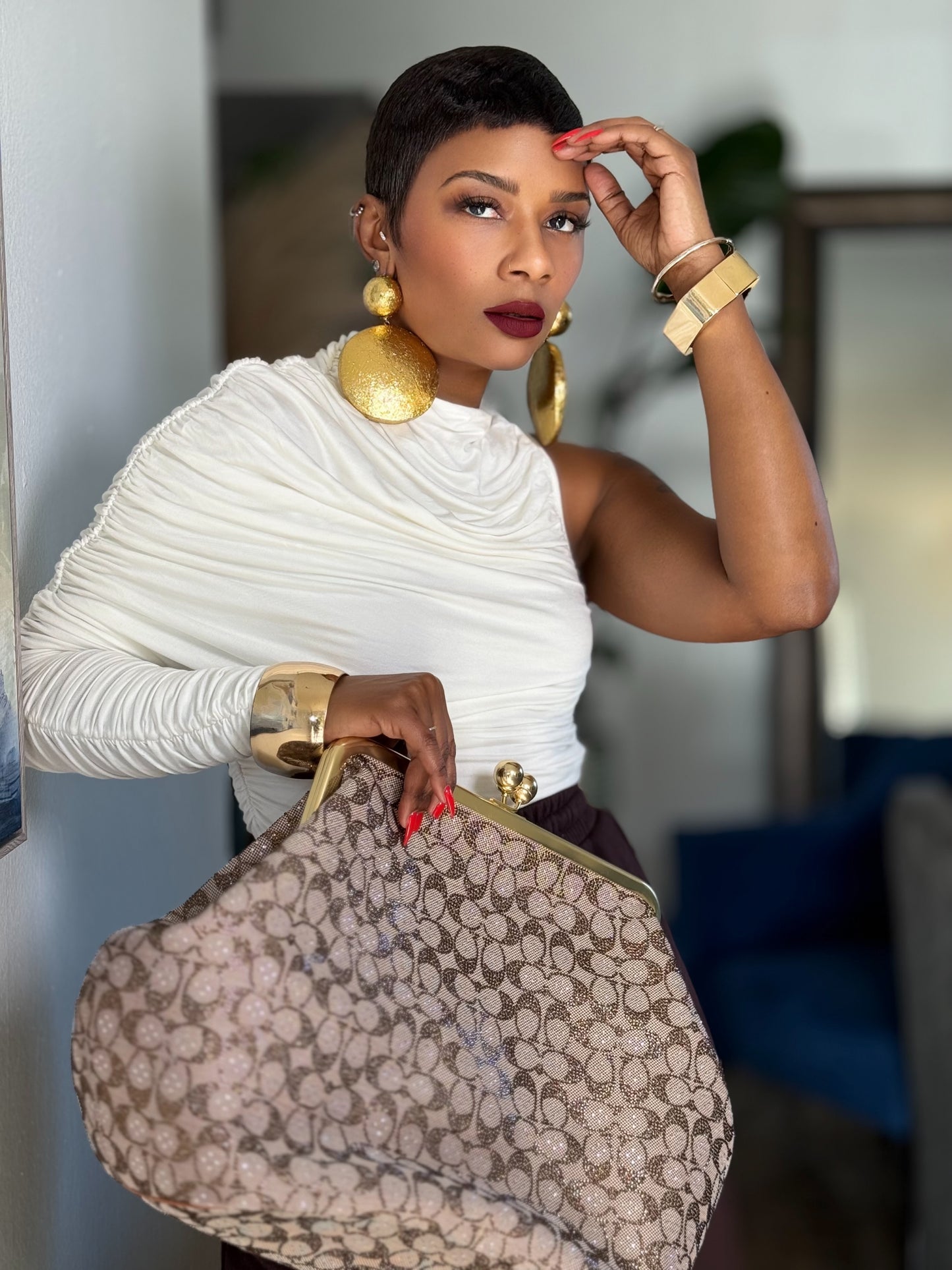 YAS EDIT Barrett Cream Body Suit