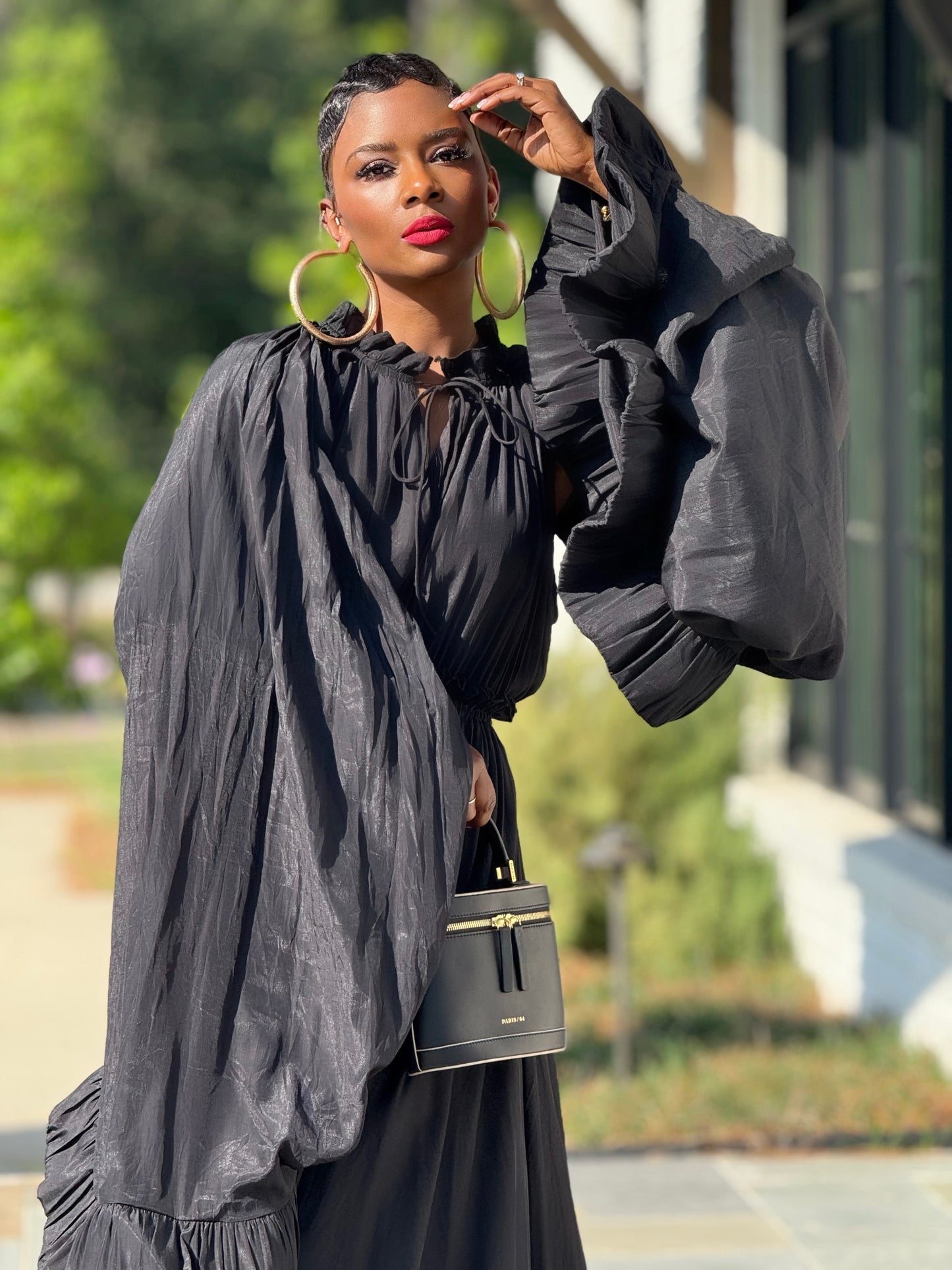 YAS EDIT Black Soiree Dress (Available in XL)