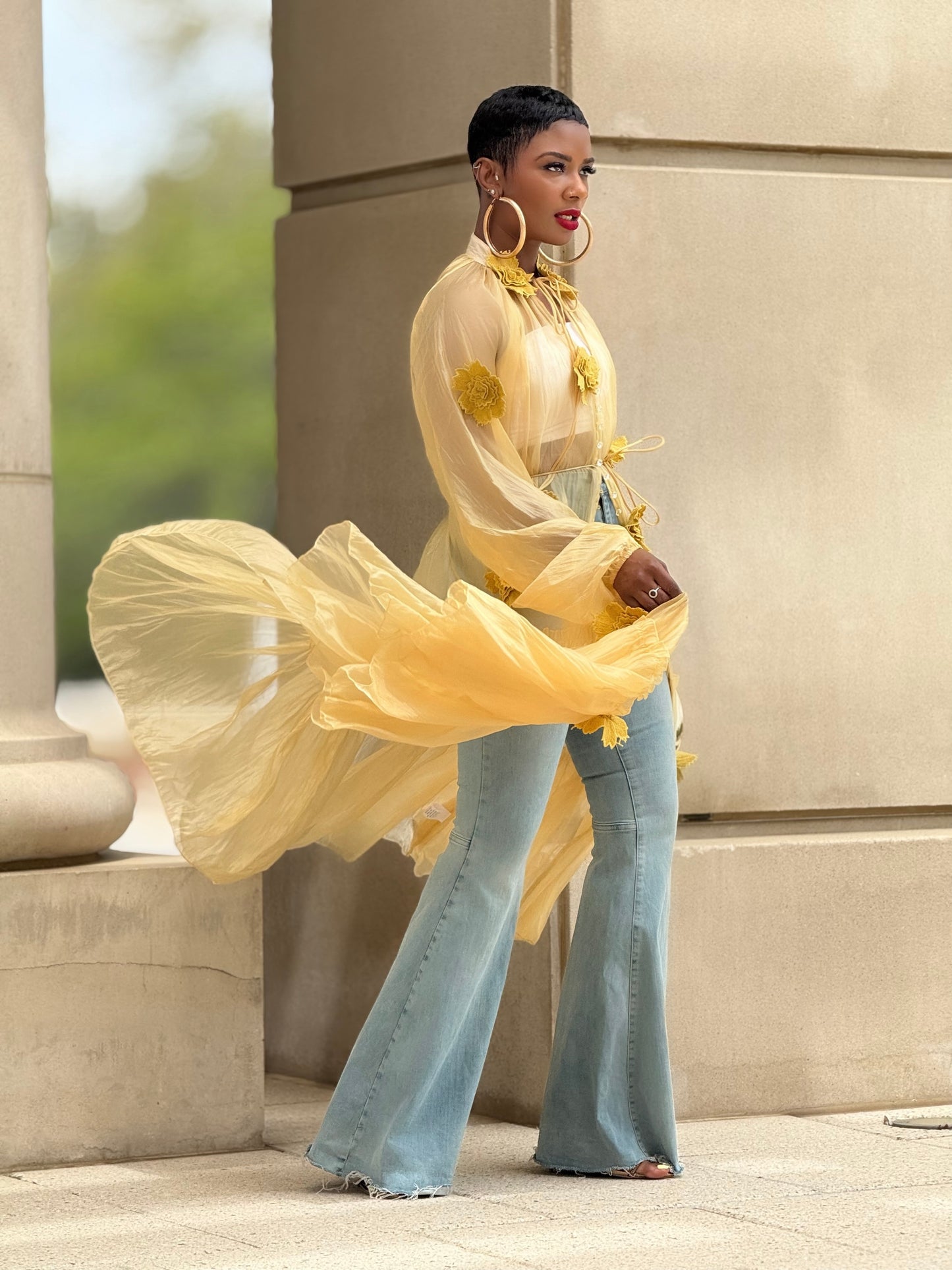 Yellow Corazon Duster