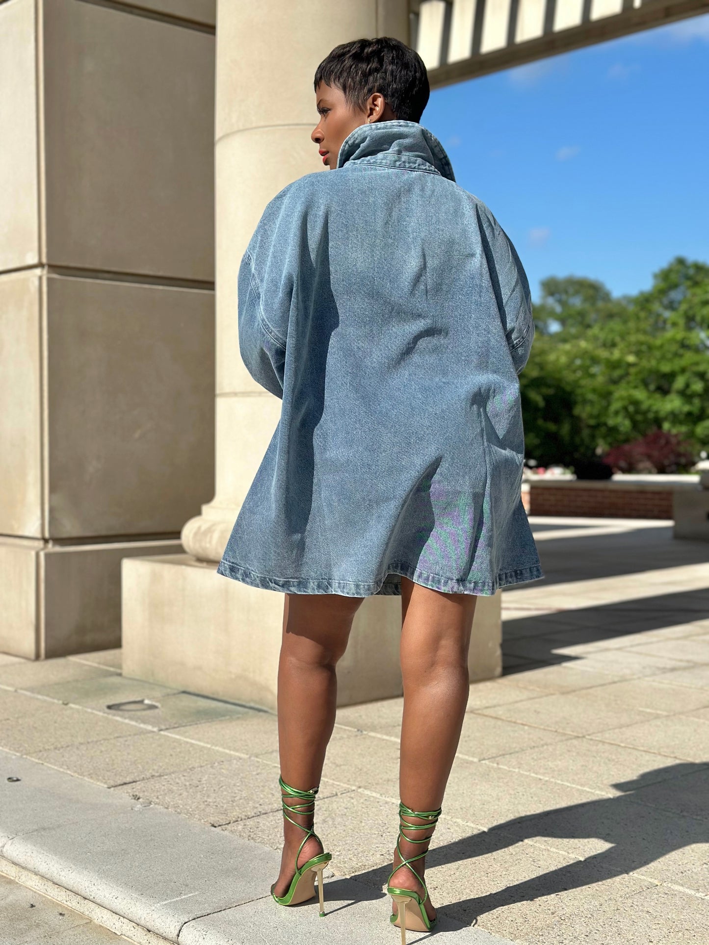 Olivea Denim Oversized Dress (XL Available)