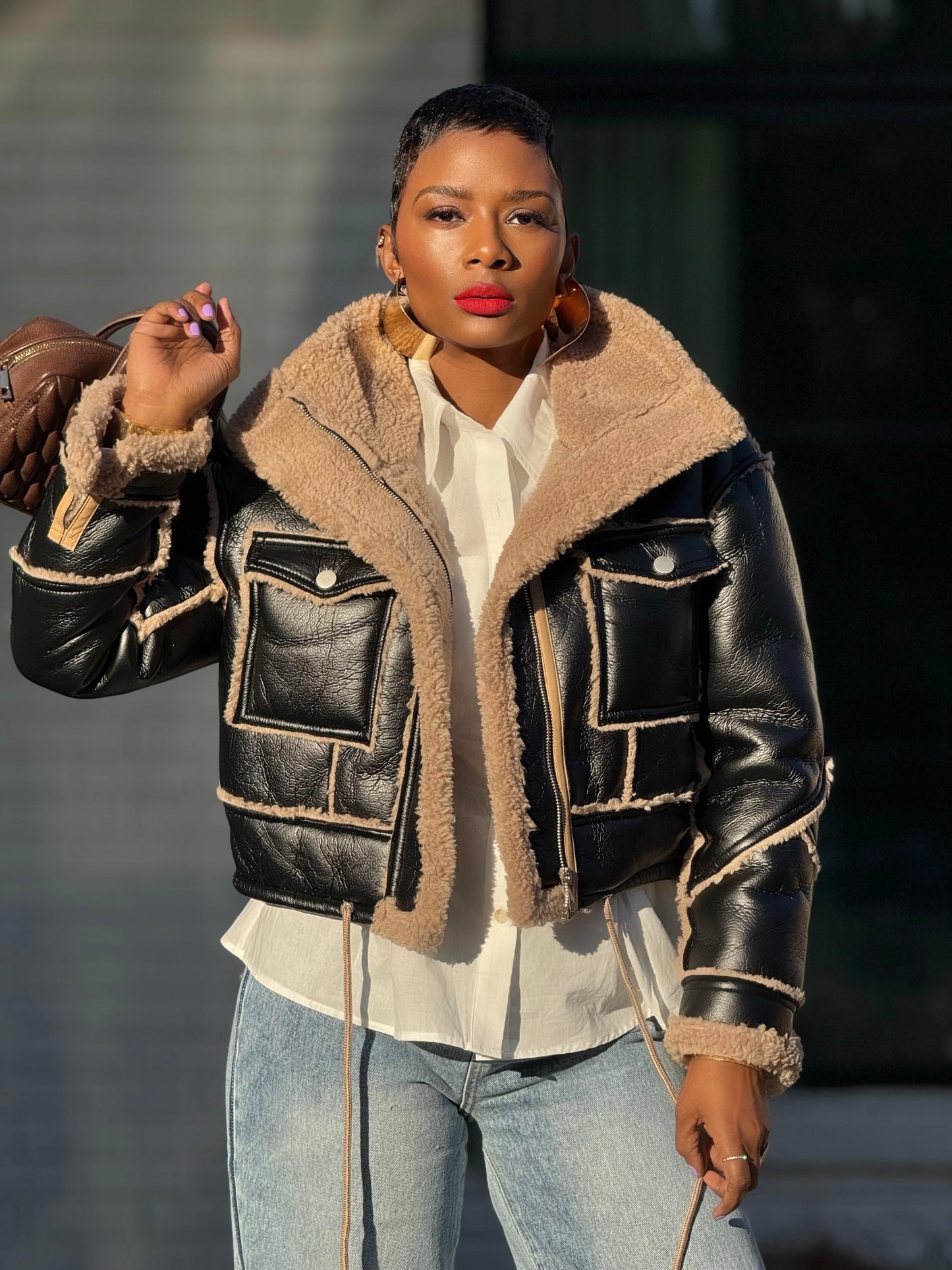 JH Moto Brown Jacket (Available in XL)