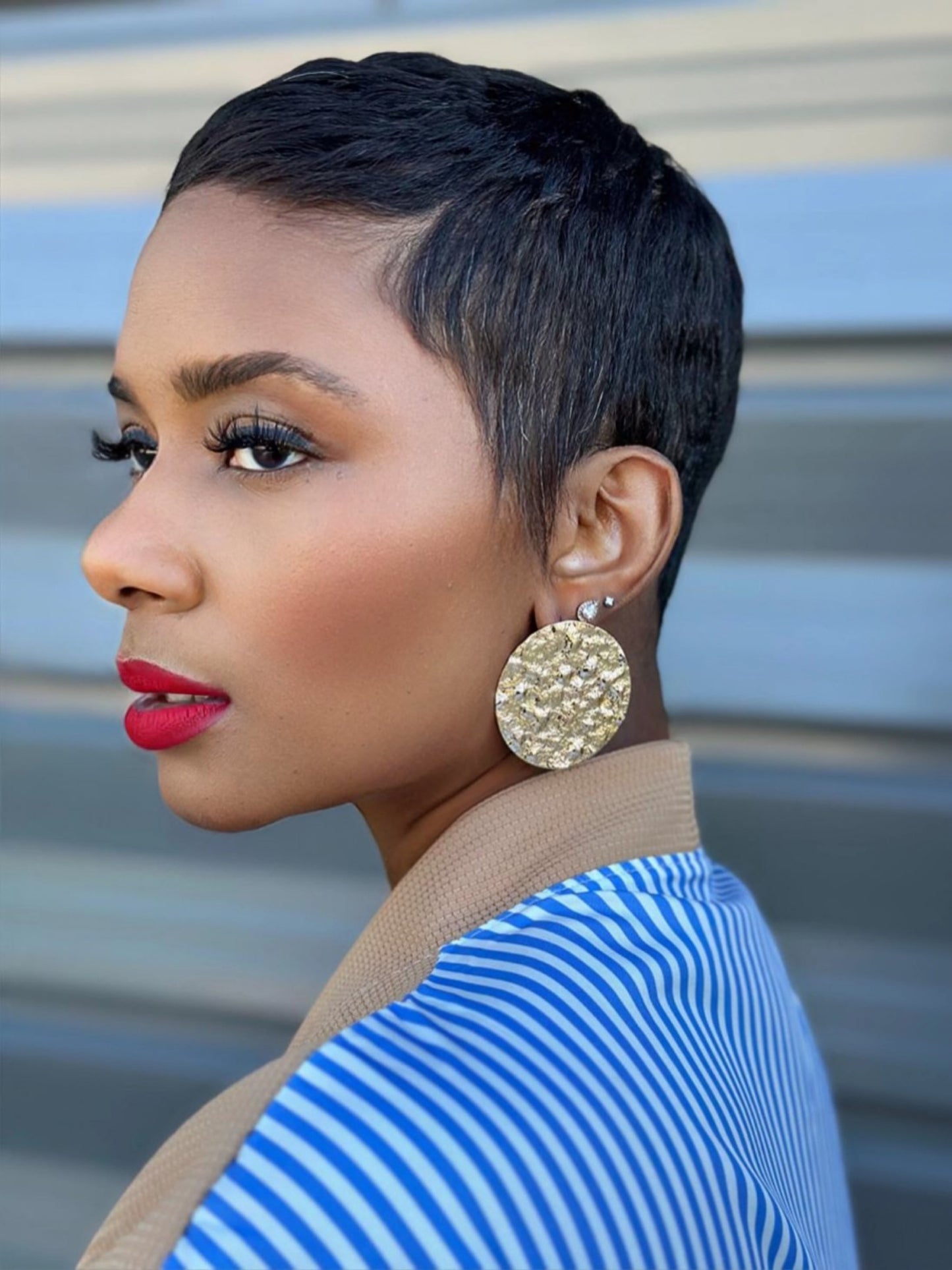 JH Hammered Gold Earrings | Review Description & Policies