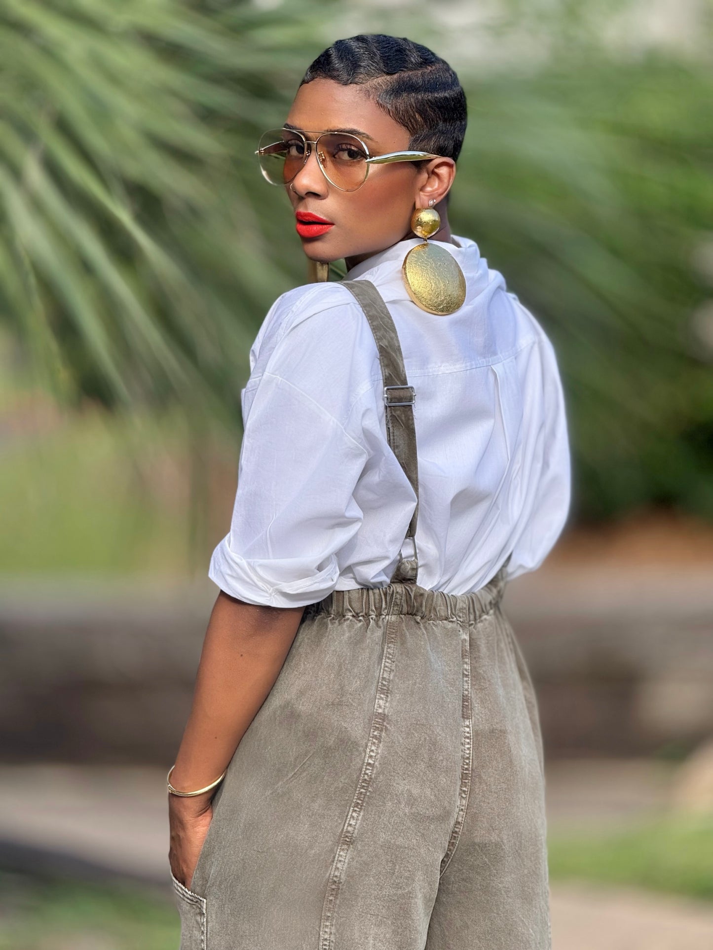 Katerina Neck Tie Shirt (Available in 2X)