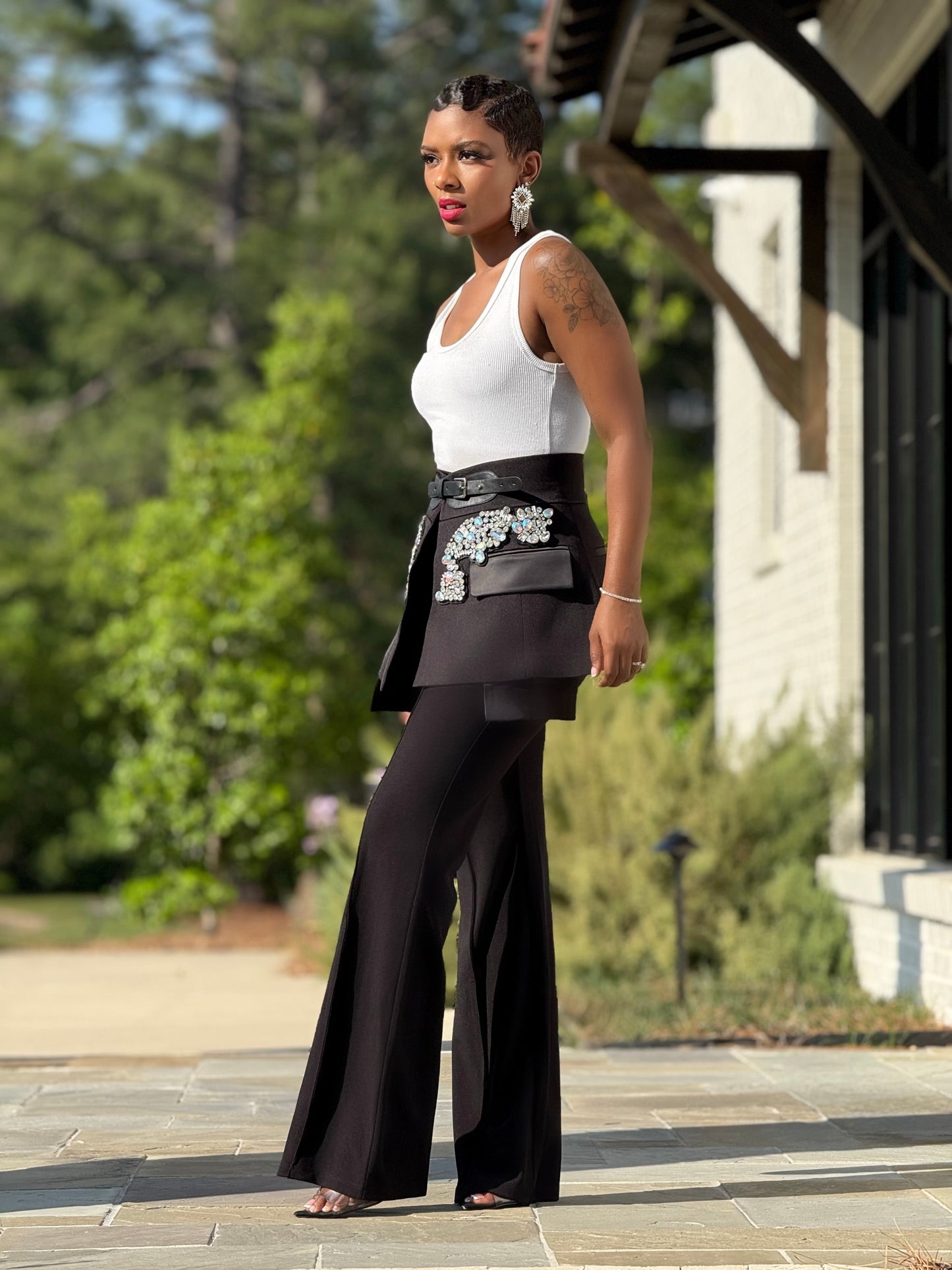 YAS EDIT Lagos Rhinestone Belt
