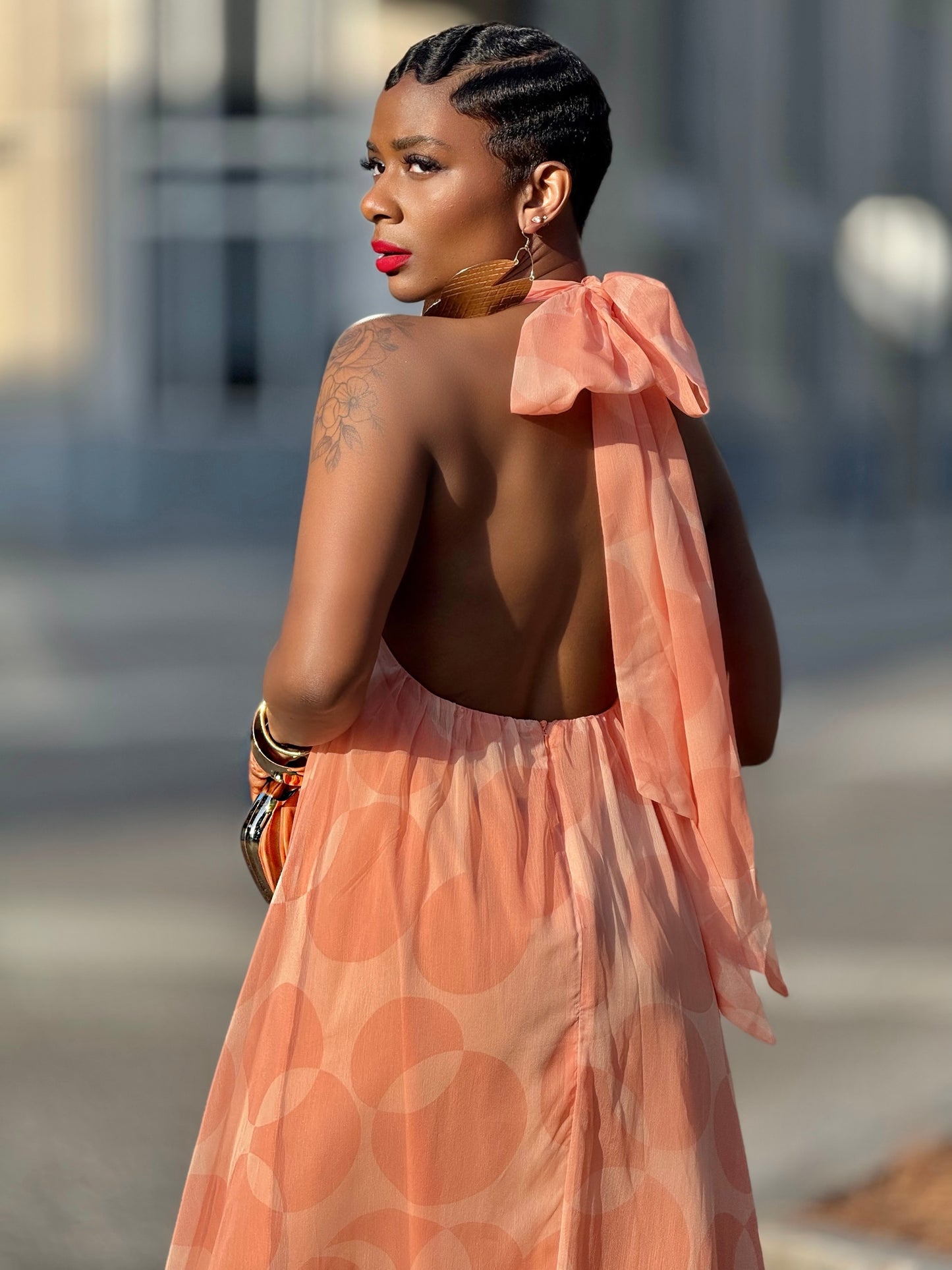 YAS EDIT Peach Fairytale Dress (Available in XL)