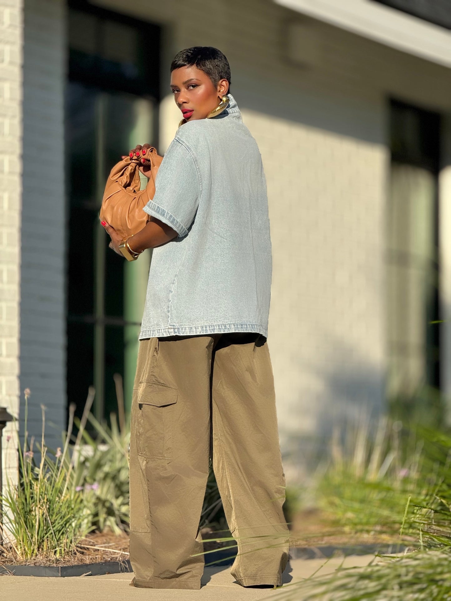 JH Carlo Denim Top (Available in XXXL)