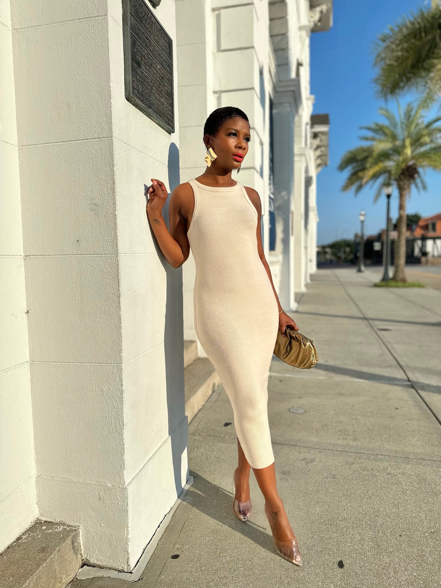 Premium Off-White Tank Maxi