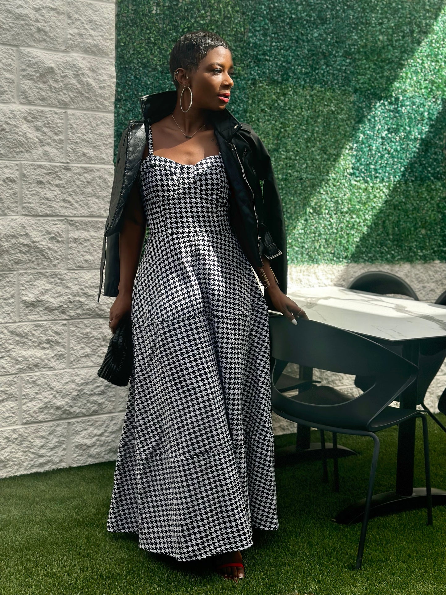 B&W Maxi Dress