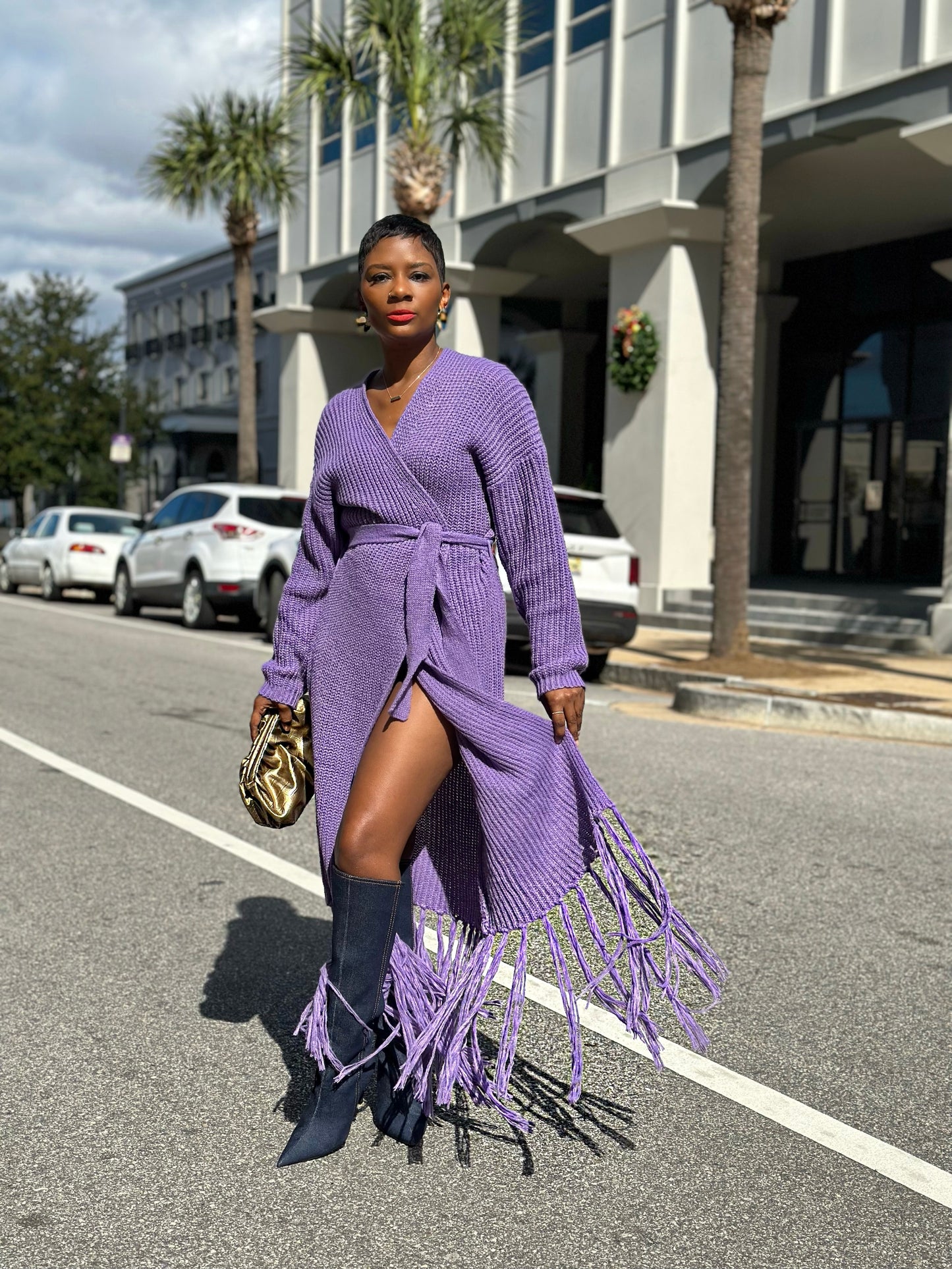 Soft Purple Cardigan