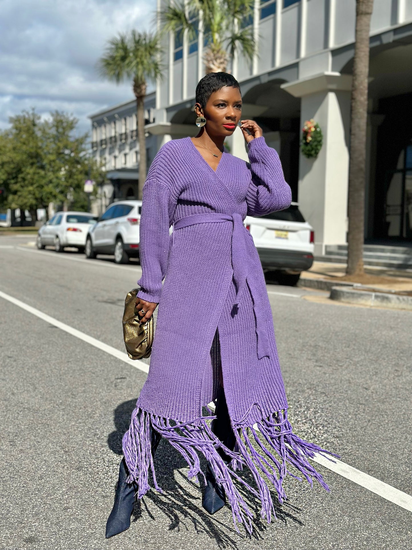 Soft Purple Cardigan