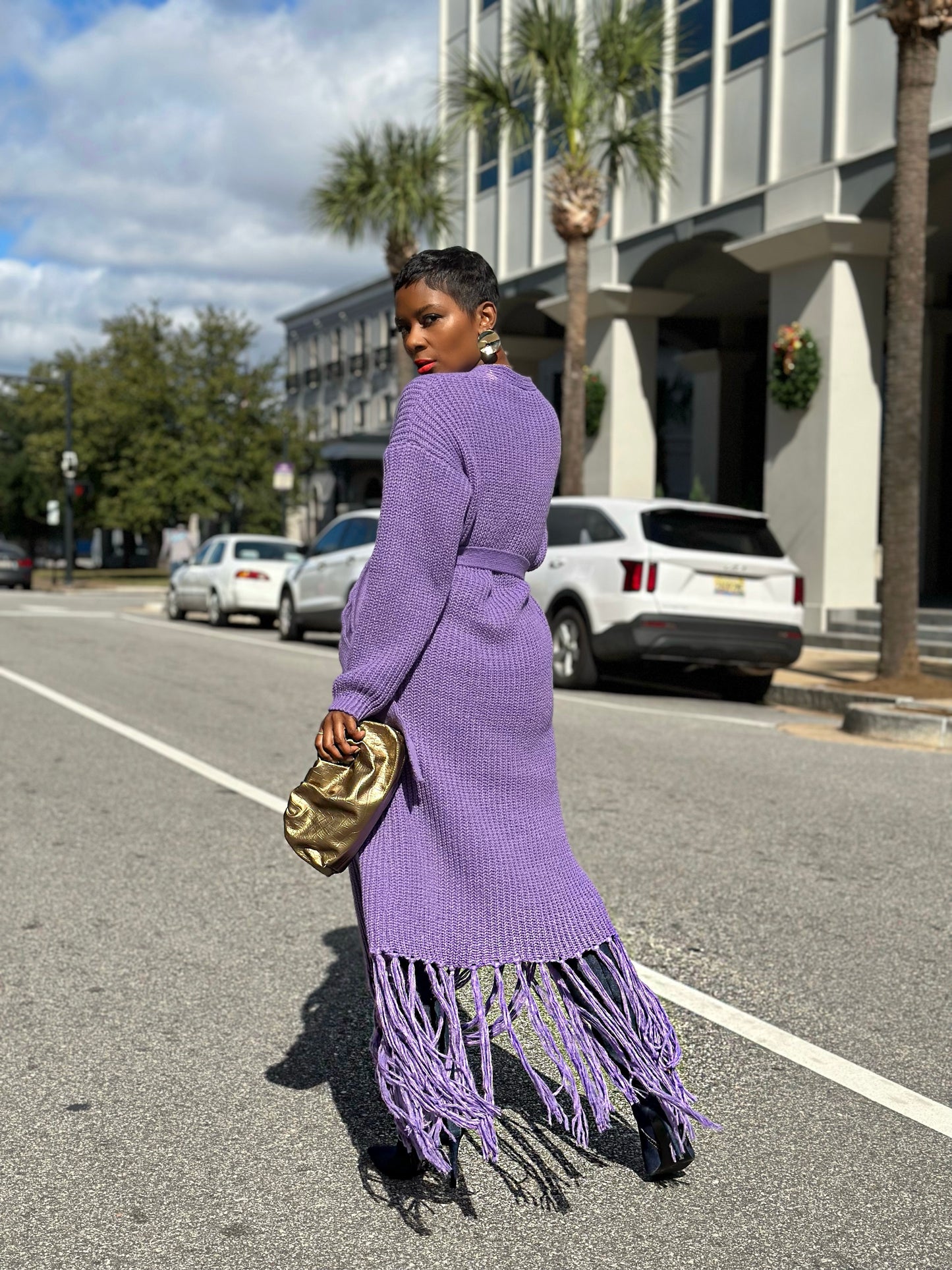 Soft Purple Cardigan