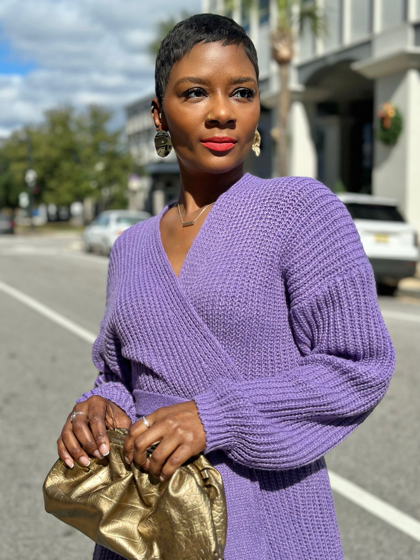 Soft Purple Cardigan