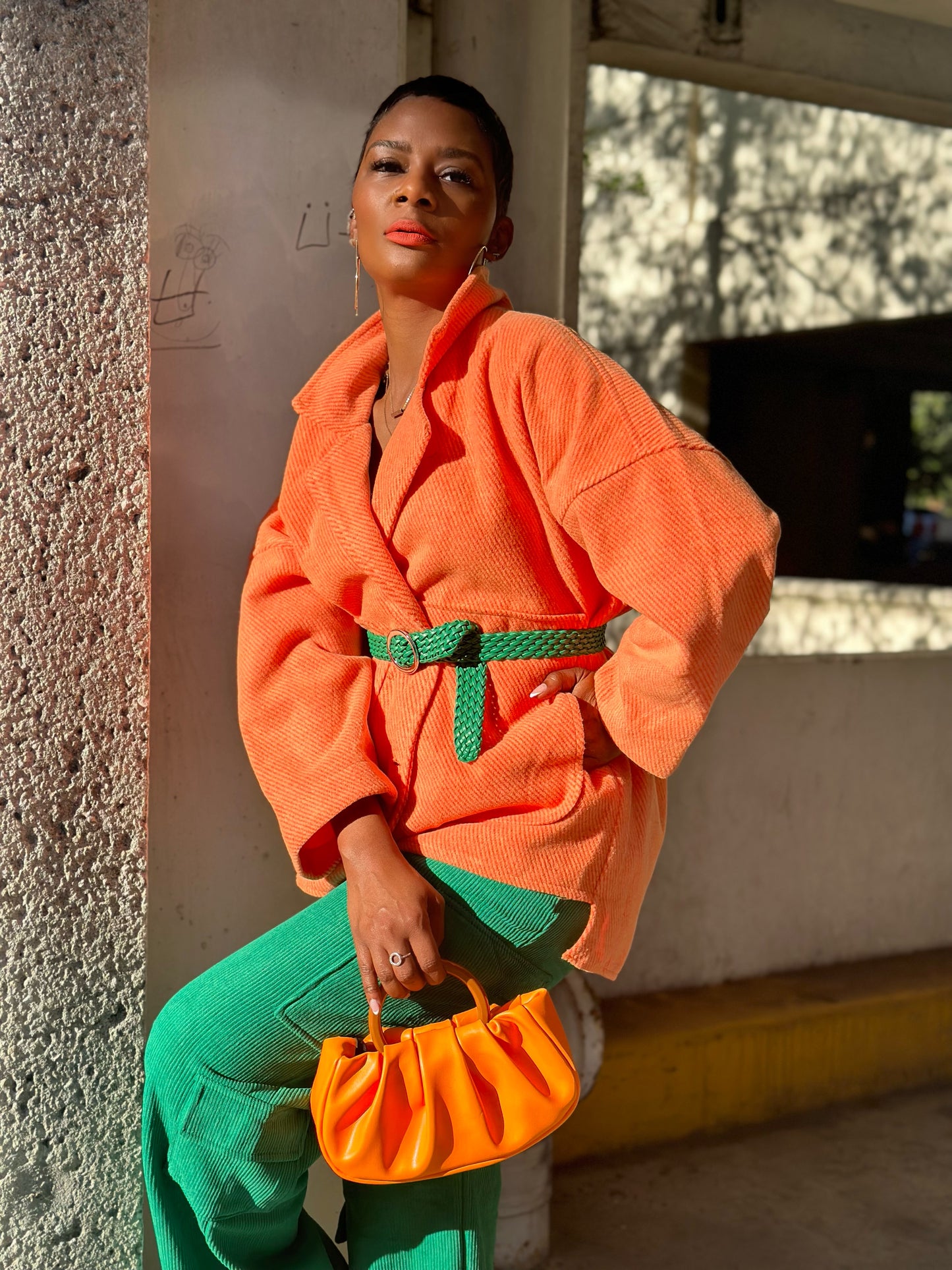 Orange Corduroy Jacket