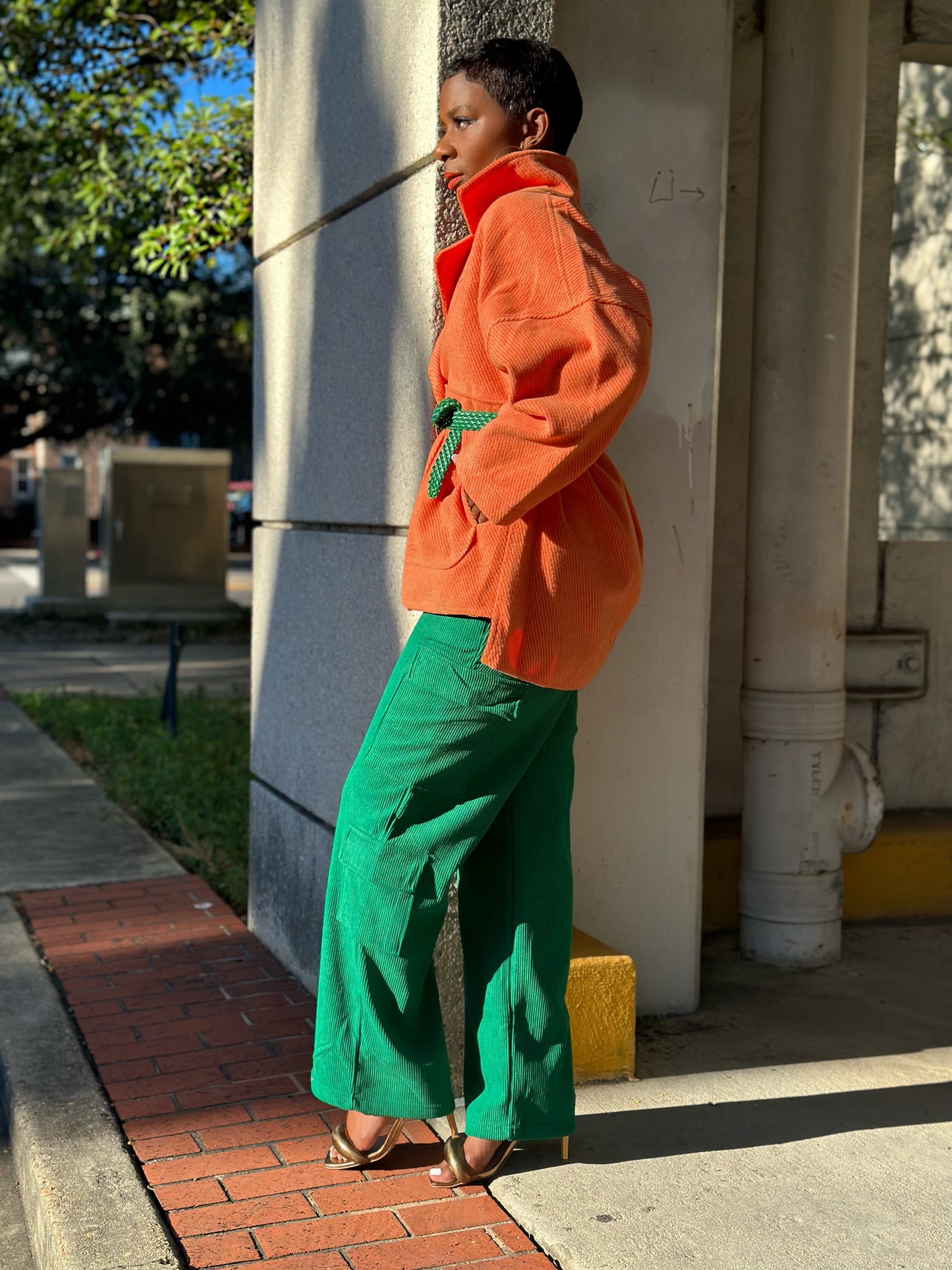 Orange Corduroy Jacket