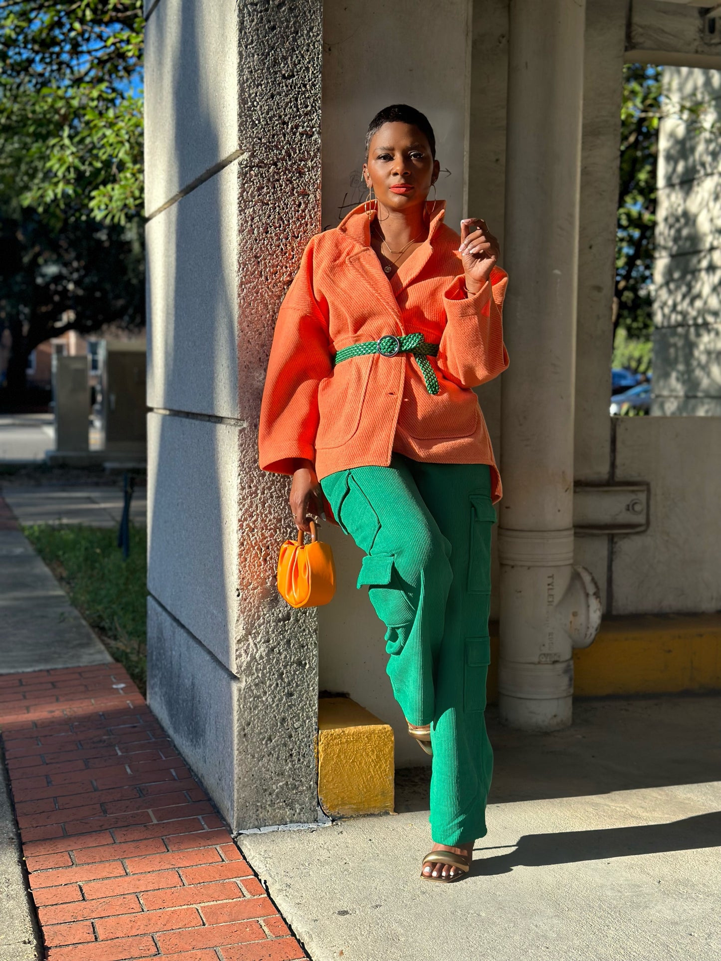 Orange Corduroy Jacket