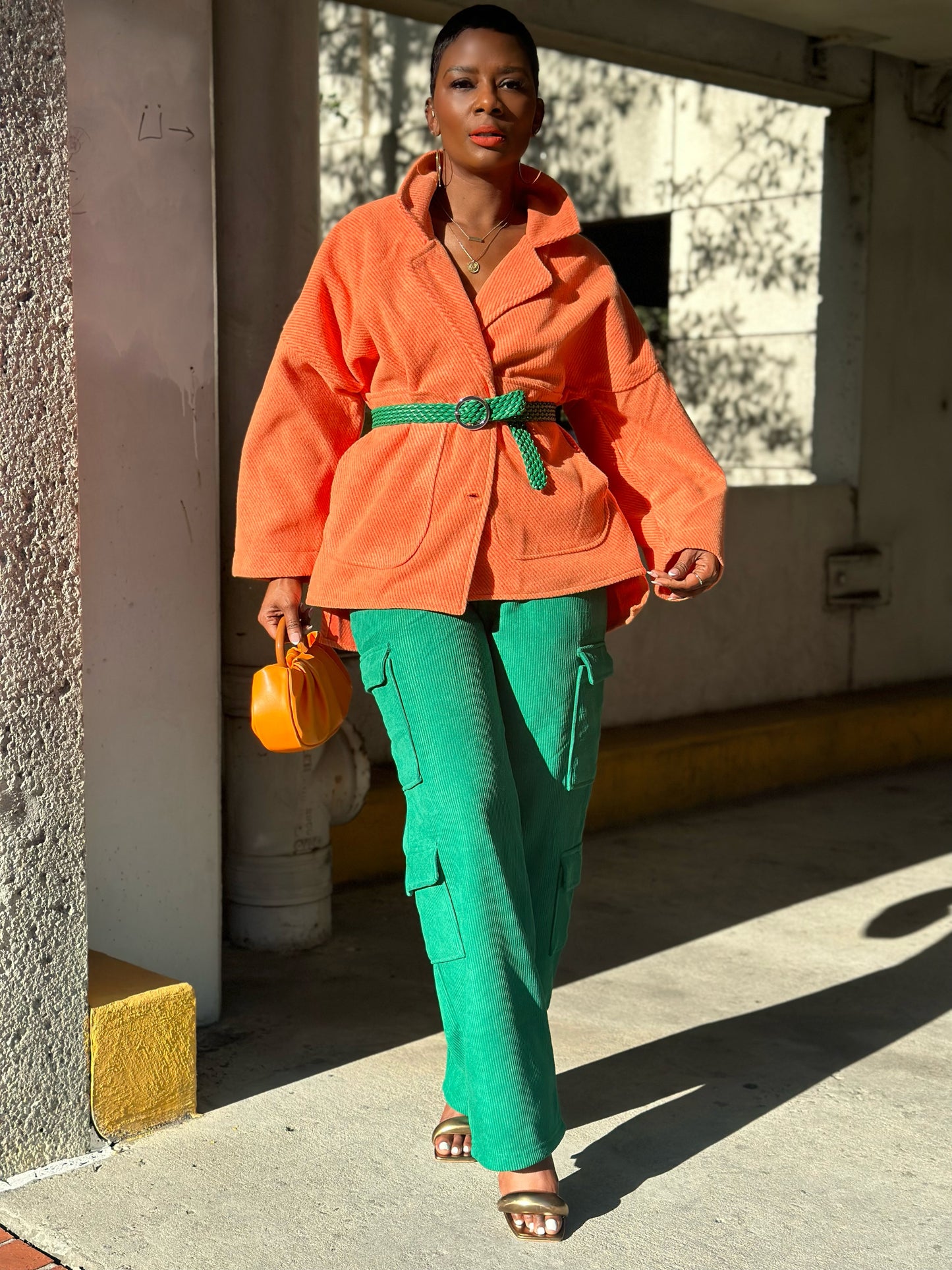 Orange Corduroy Jacket
