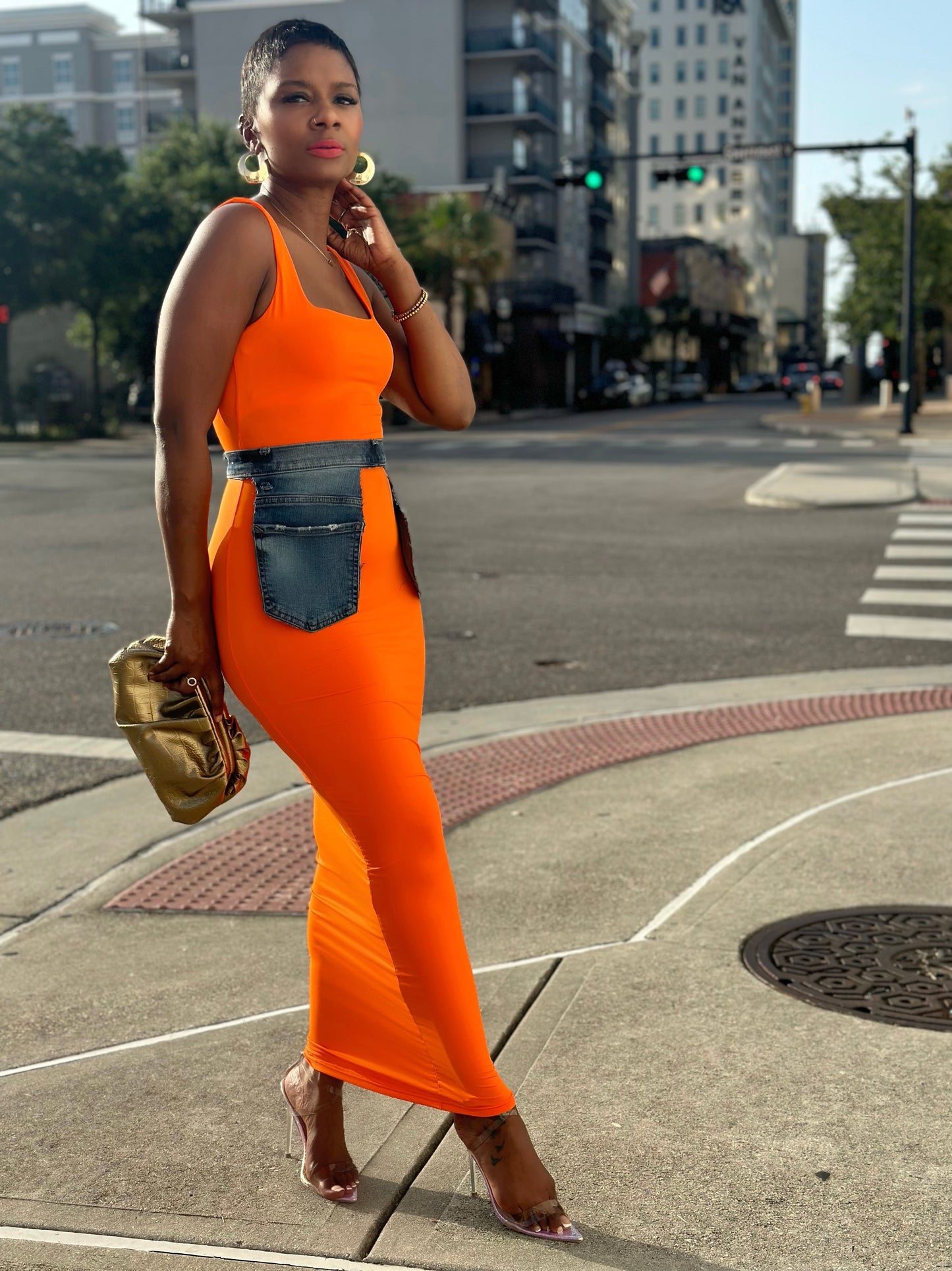 Orange Tank Maxi