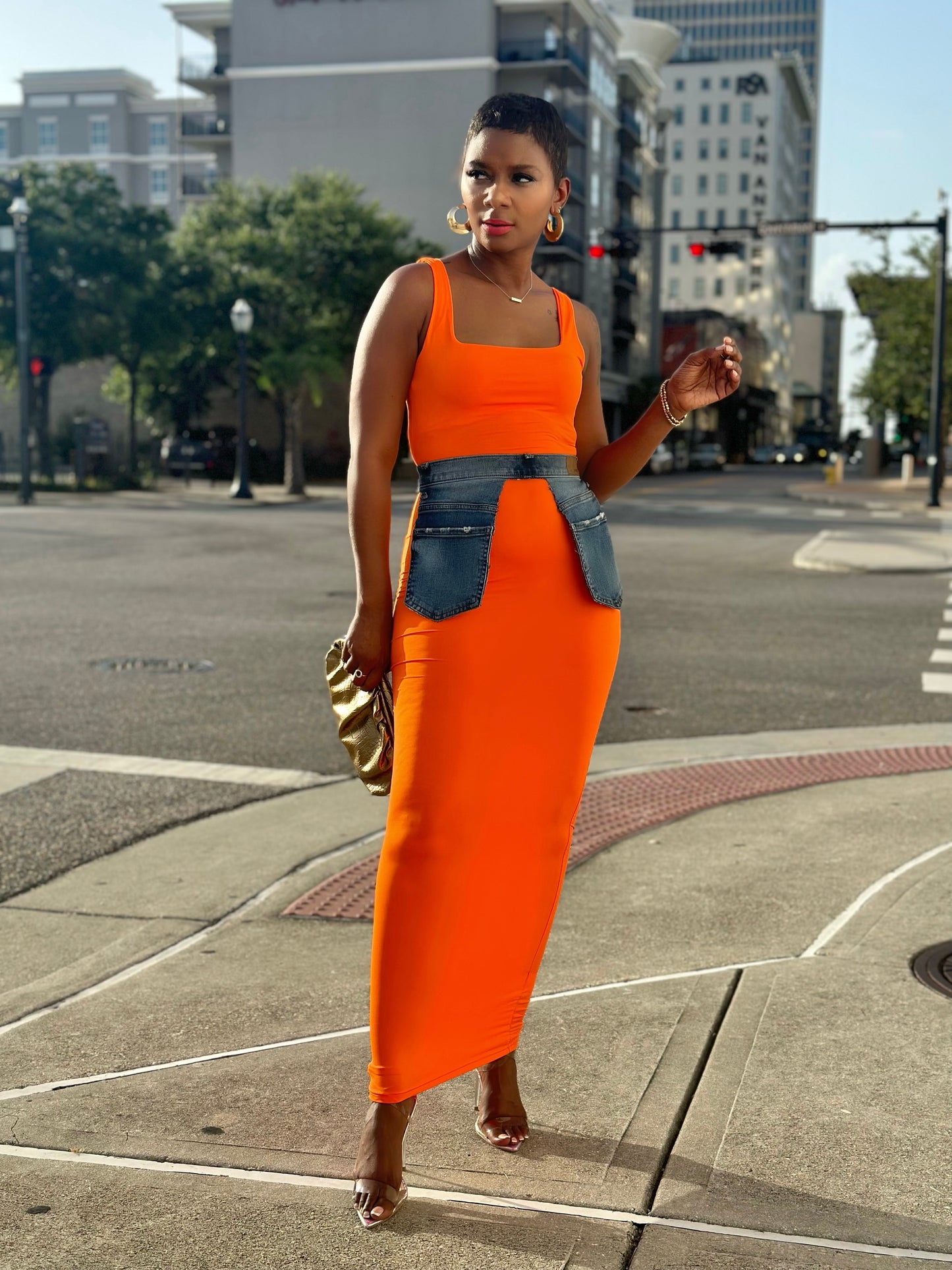 Orange Tank Maxi