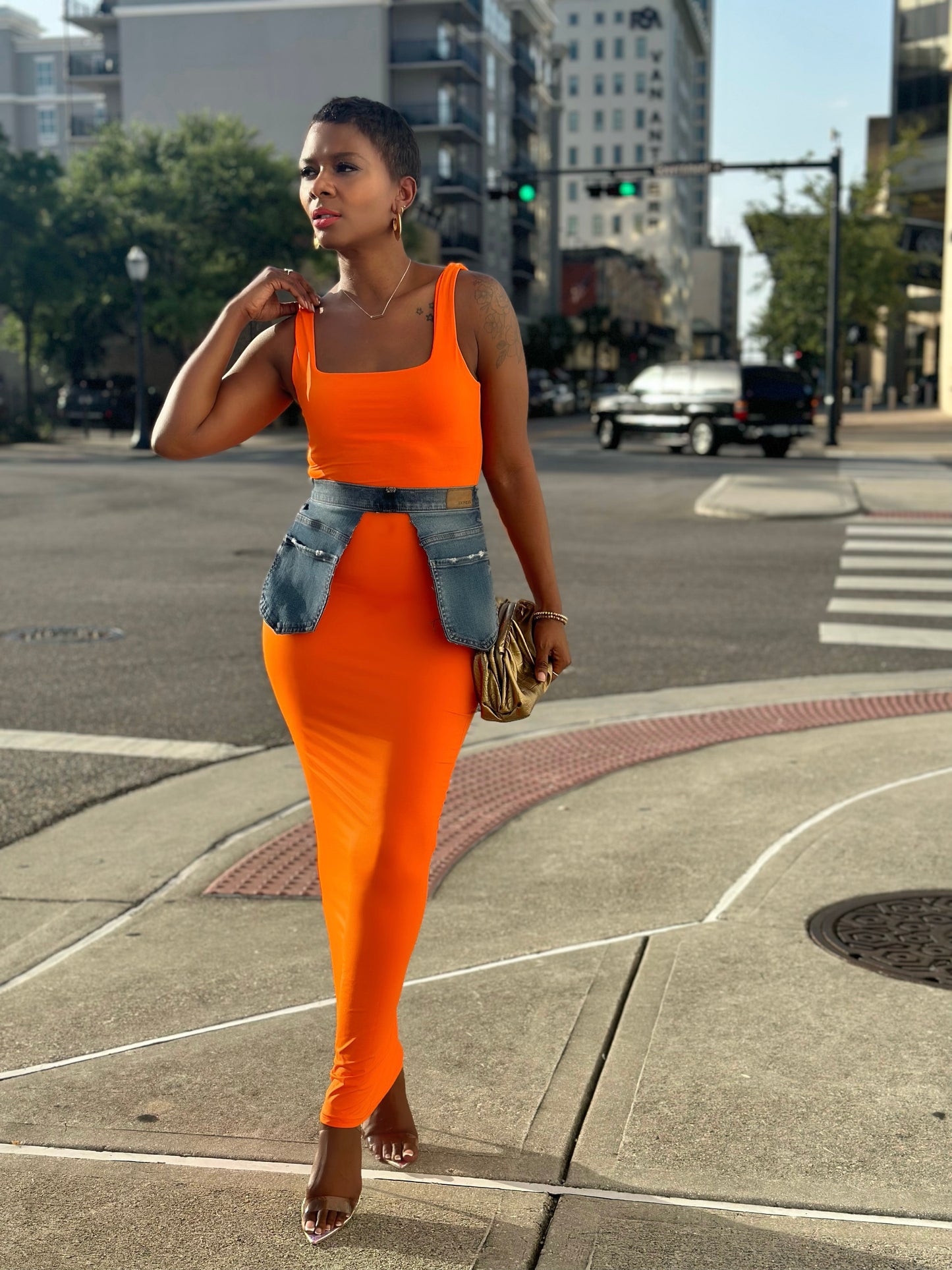Orange Tank Maxi