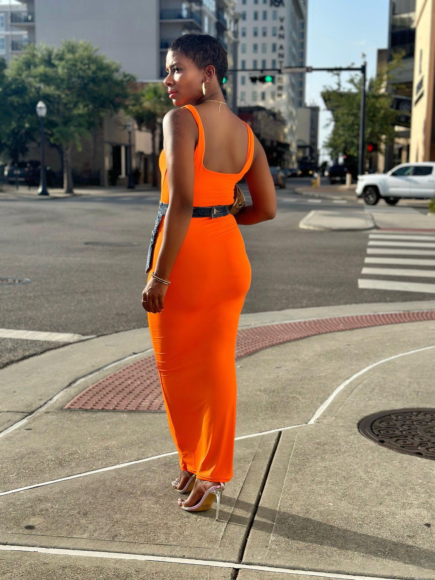 Orange Tank Maxi