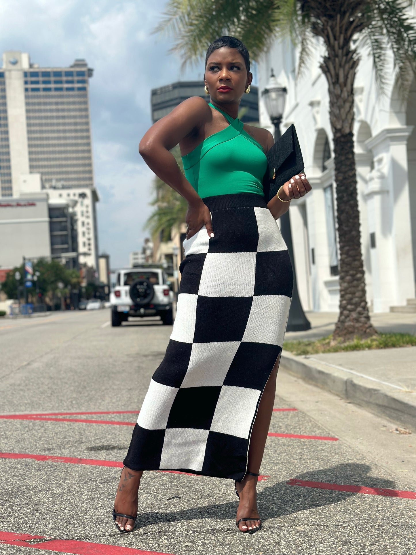 Checkered Skirt