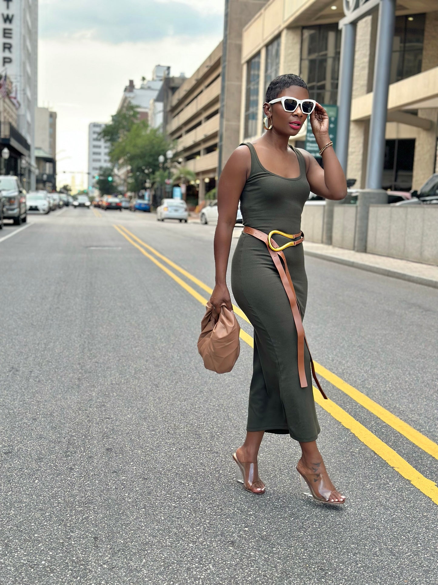 Olive Tank Maxi