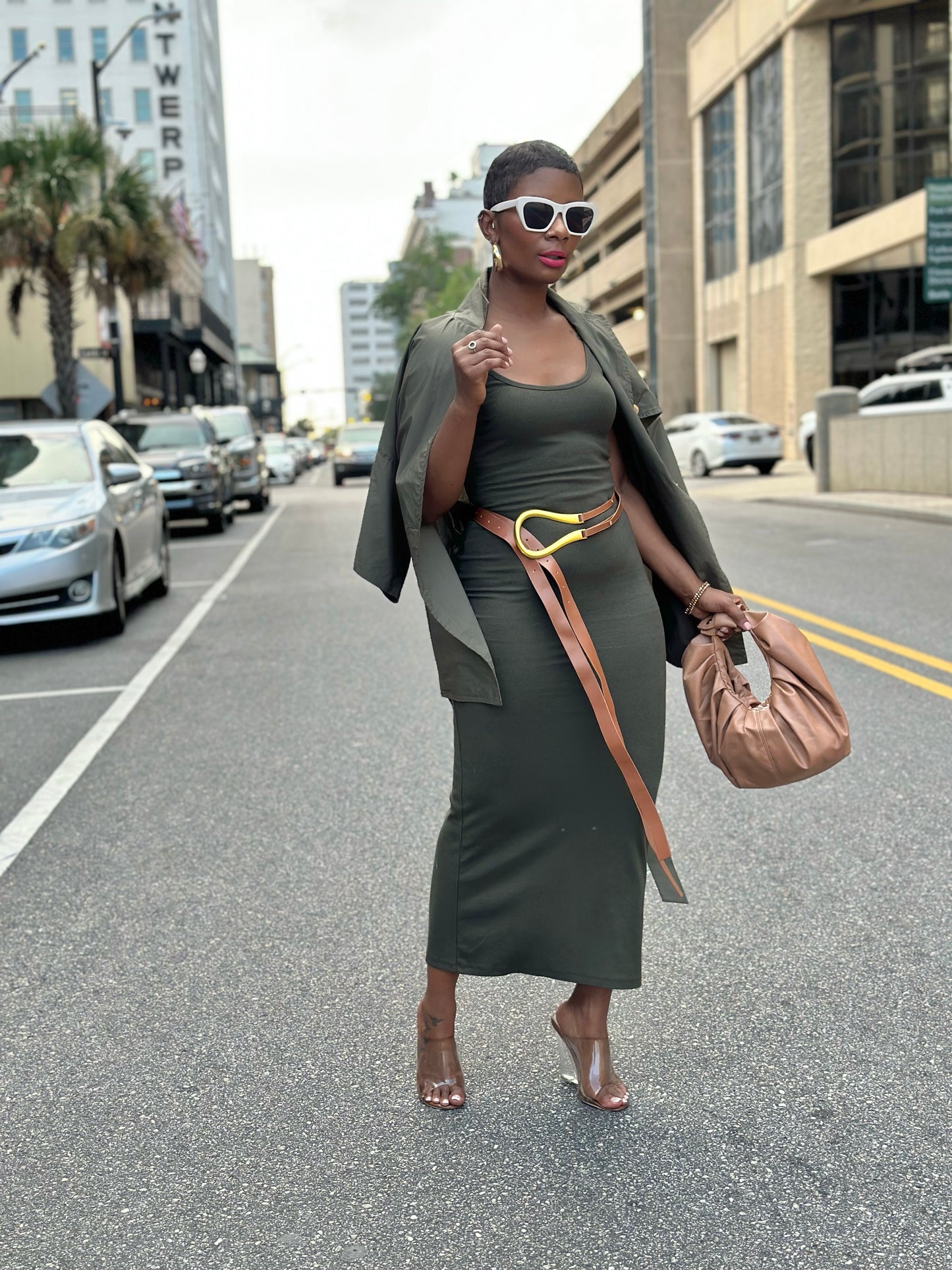 Olive Tank Maxi