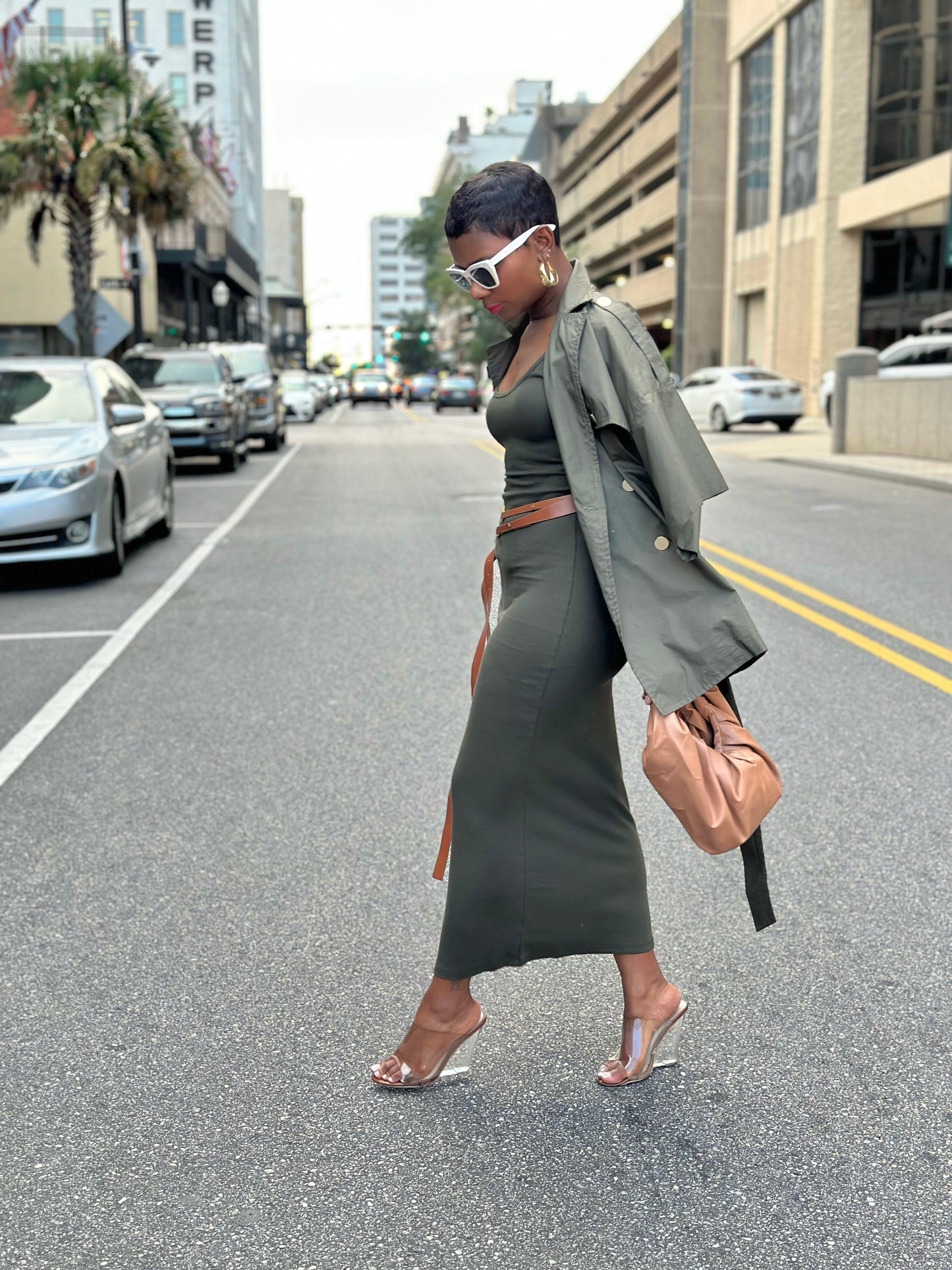Olive Tank Maxi