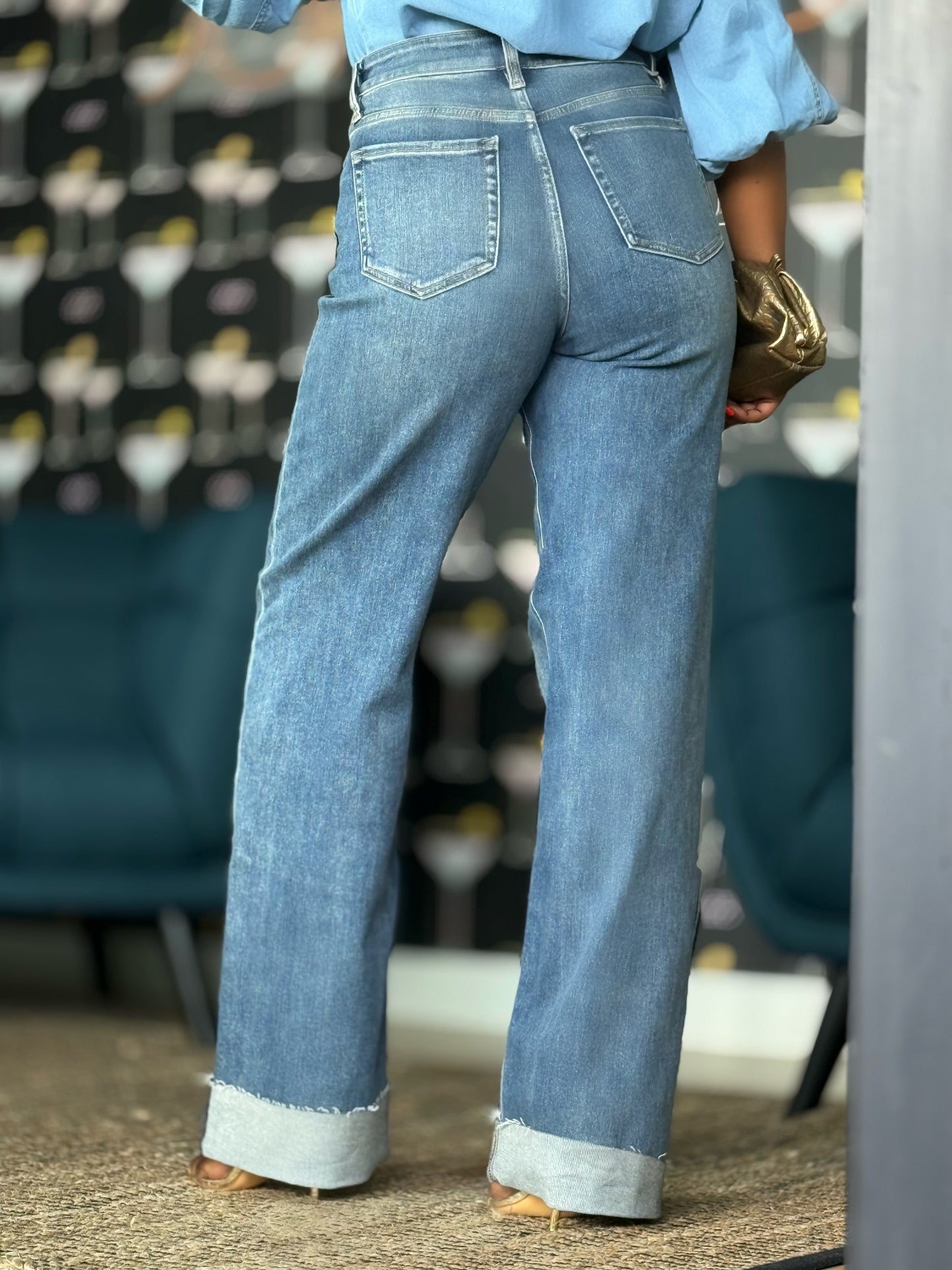 Roesia Cuffed Jeans (Available in XL)