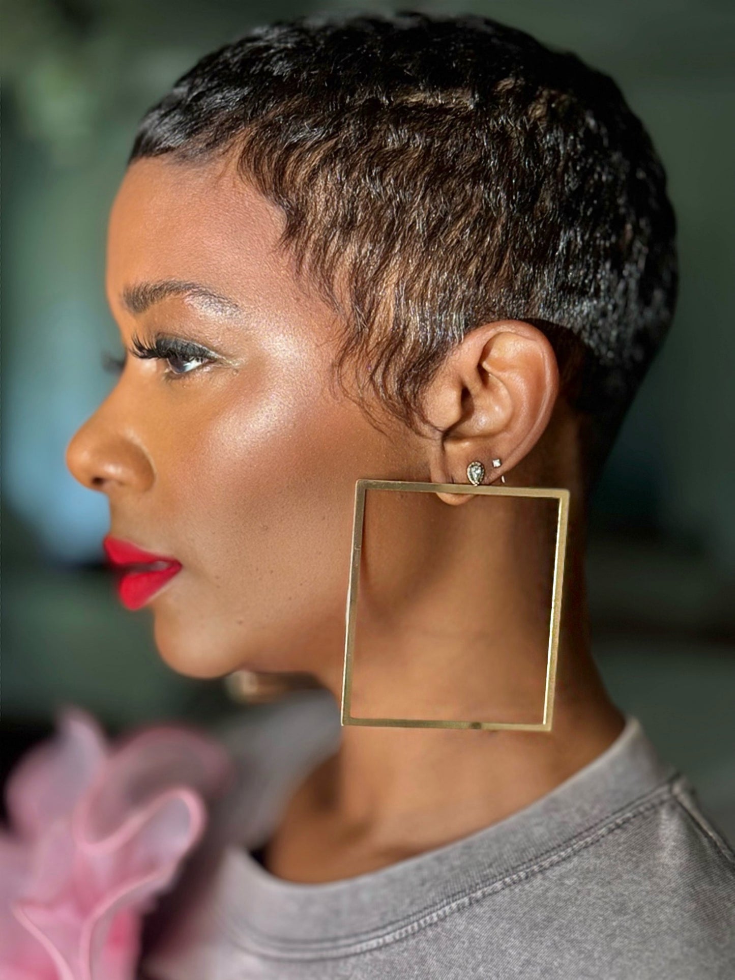 YAS Signature Large Mosaic Earrings