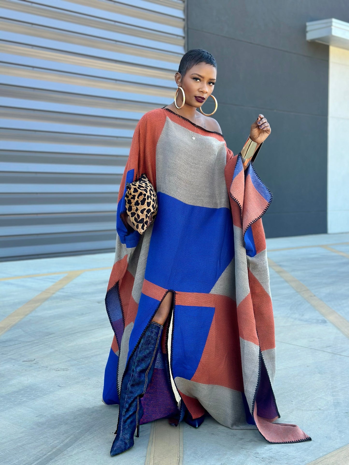 Bold Poncho (One size up to 16)