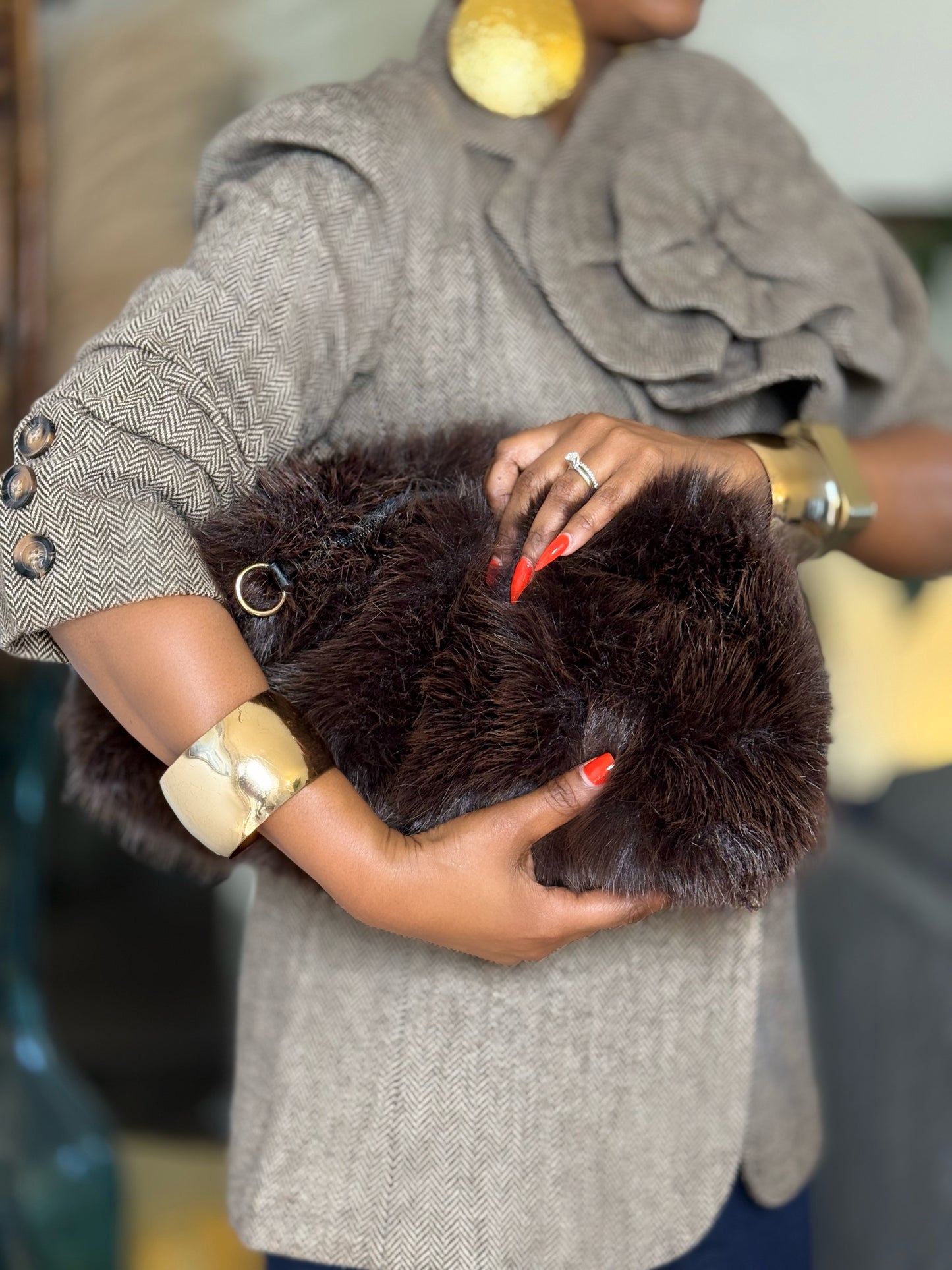 The Montclair Fur Clutch