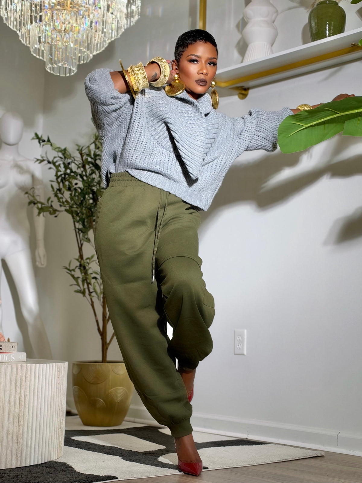 Averly Grey Sweater (Available in 2X)