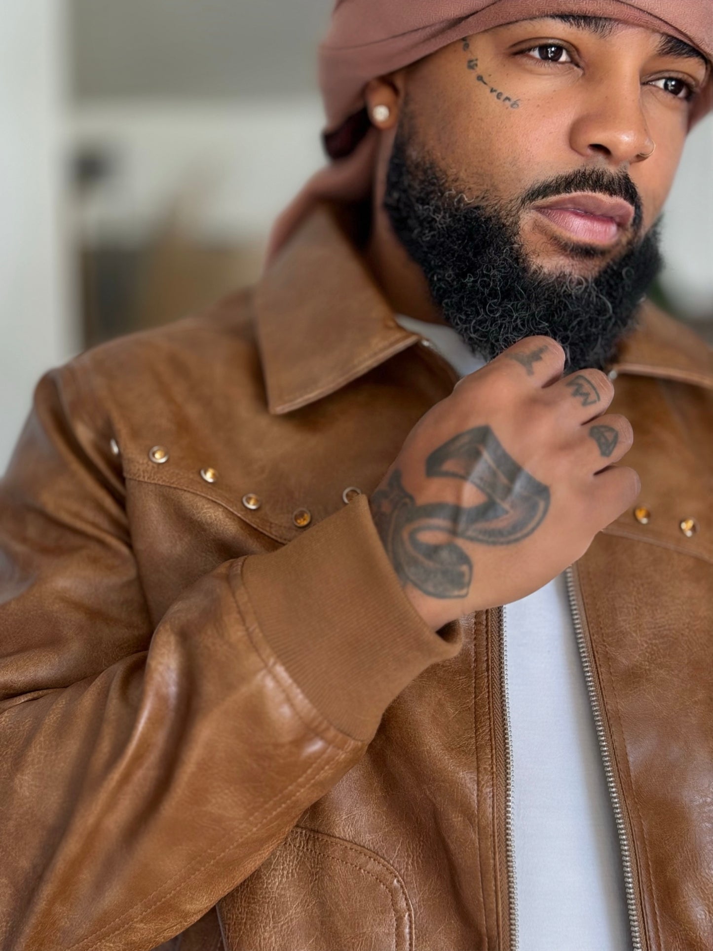 JH Kingsman Vegan Leather Jacket (Available in XXL)