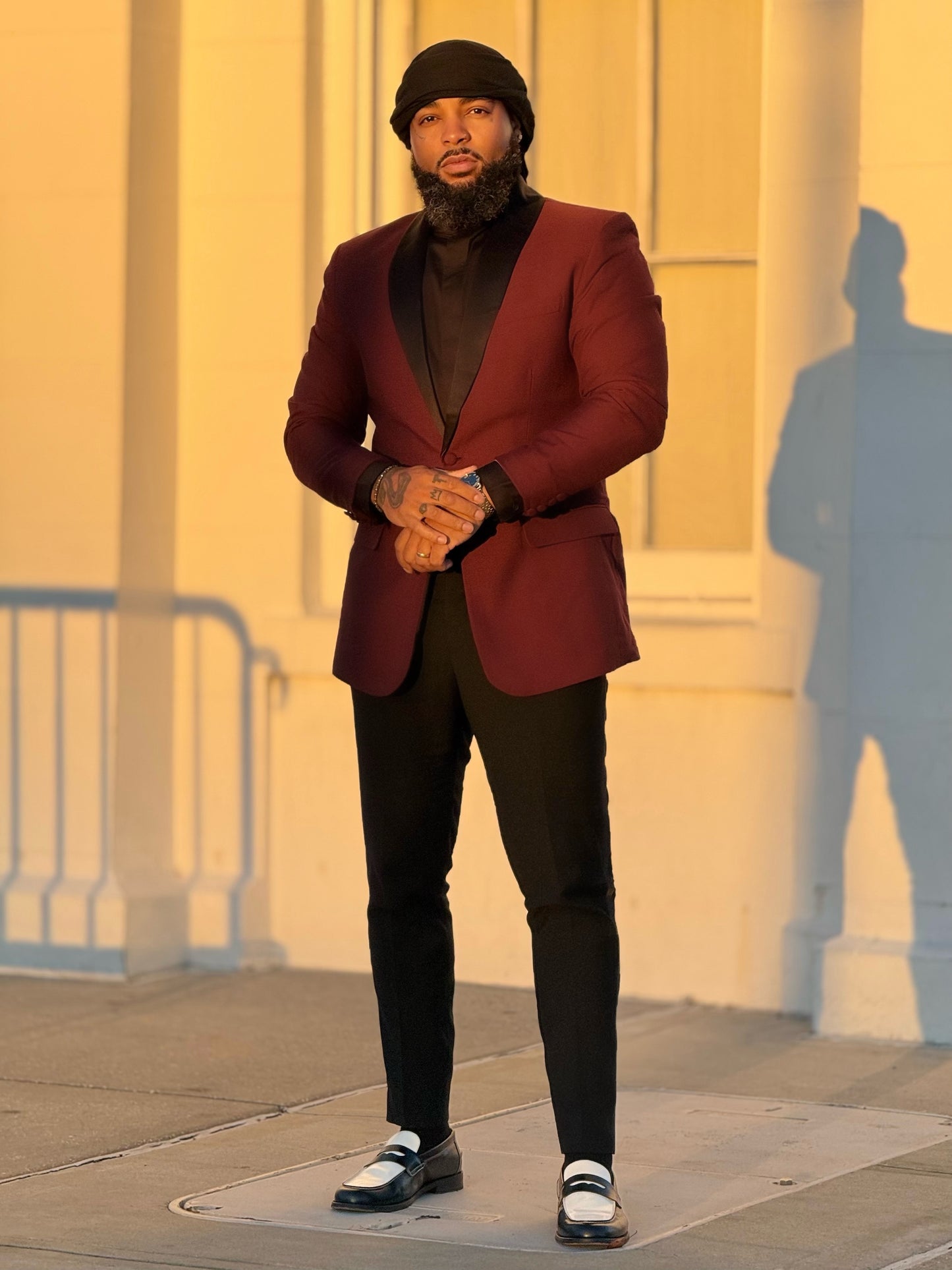 JH Bordeaux Mulberry Blazer (Available in 3X)